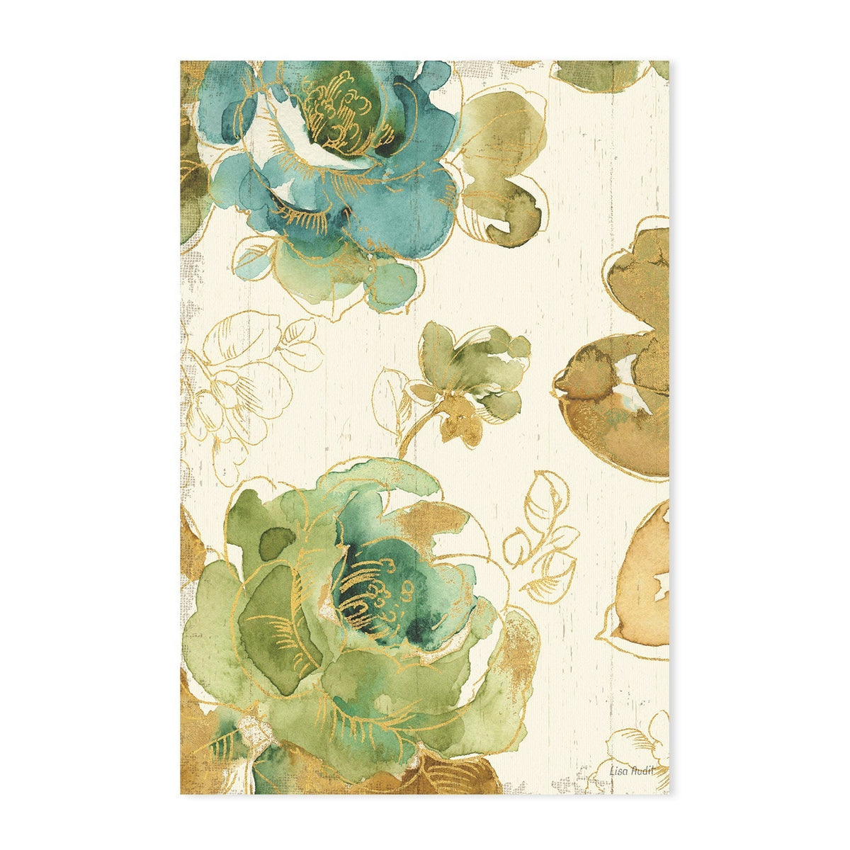 wall-art-print-canvas-poster-framed-My Greenhouse Roses, Style A & B, Set Of 2 , By Lisa Audit-GIOIA-WALL-ART