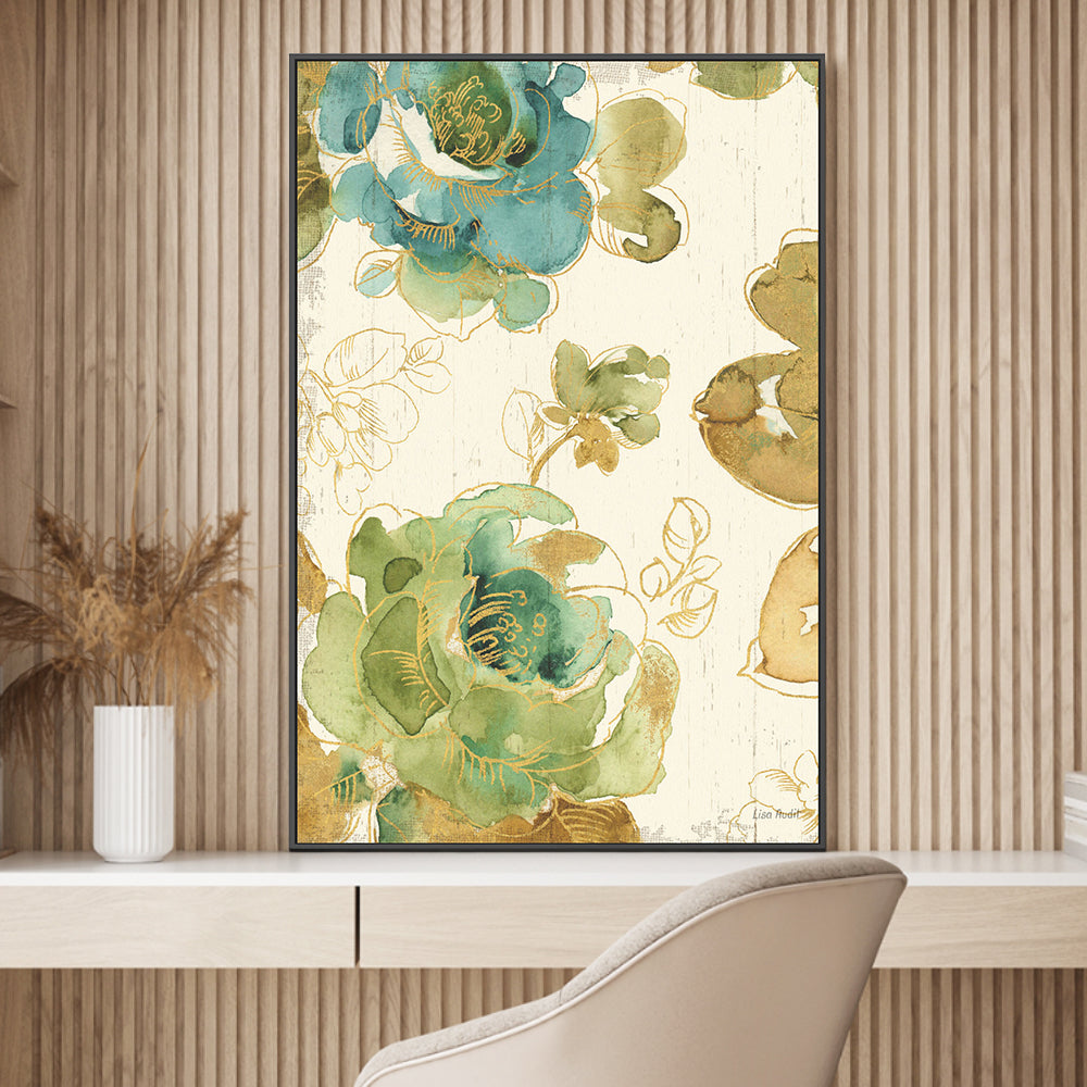 wall-art-print-canvas-poster-framed-My Greenhouse Roses, Style A , By Lisa Audit-GIOIA-WALL-ART