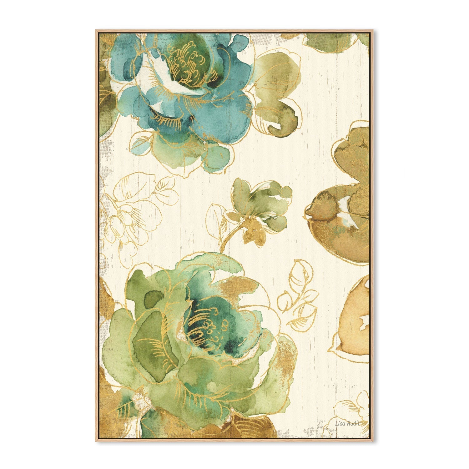 wall-art-print-canvas-poster-framed-My Greenhouse Roses, Style A , By Lisa Audit-GIOIA-WALL-ART