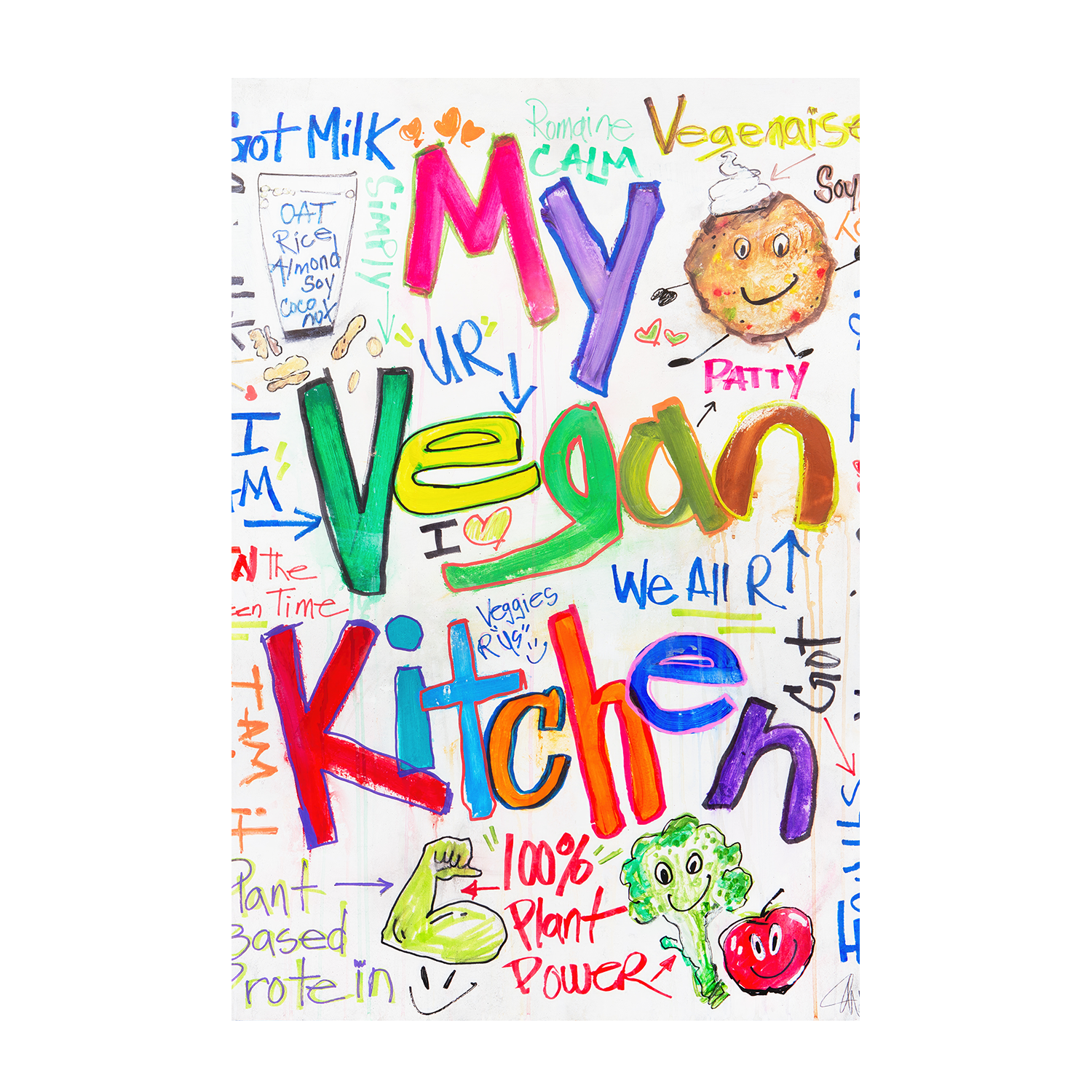 wall-art-print-canvas-poster-framed-My Vegan Kitchen , By Filippoloco-1