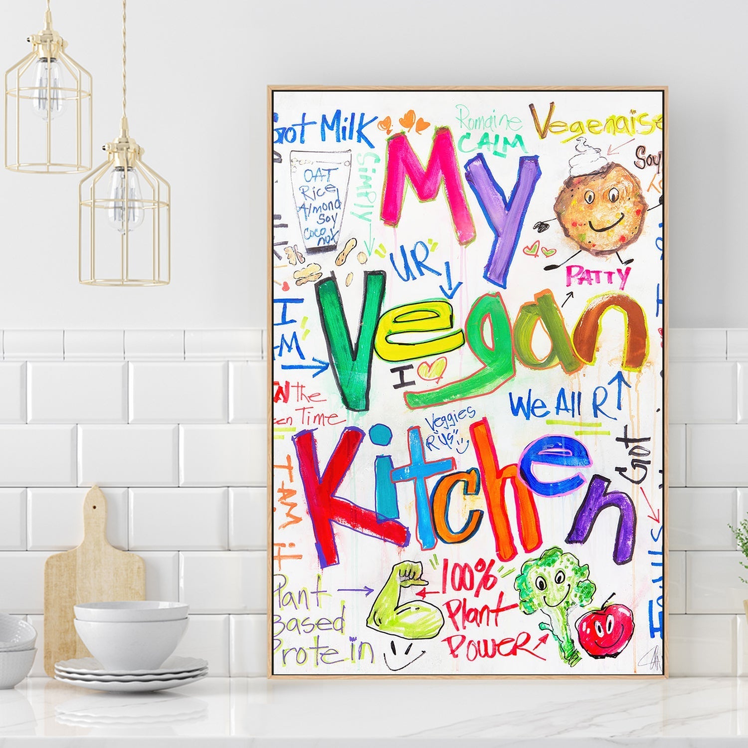 wall-art-print-canvas-poster-framed-My Vegan Kitchen , By Filippoloco-2