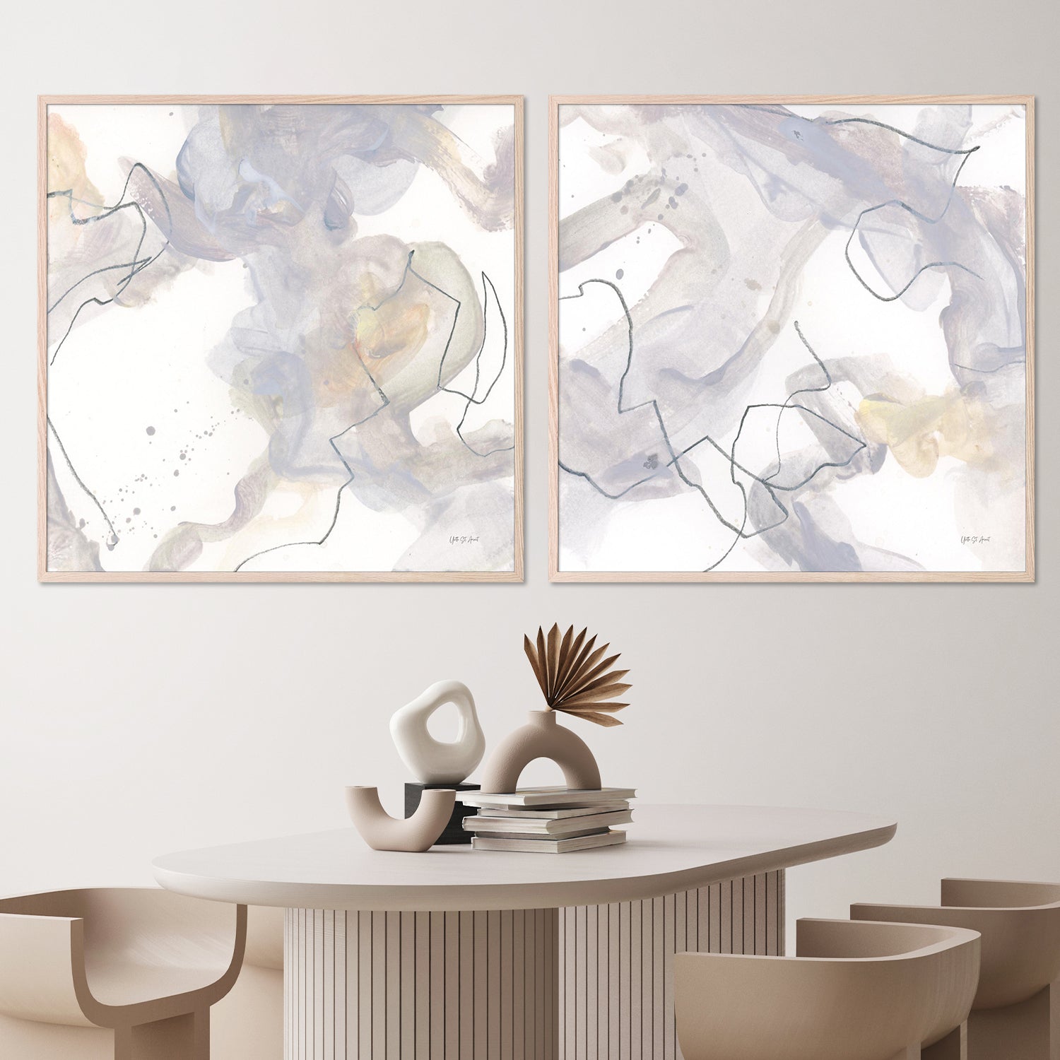 wall-art-print-canvas-poster-framed-Mystique, Style A & B, Set Of 2-7