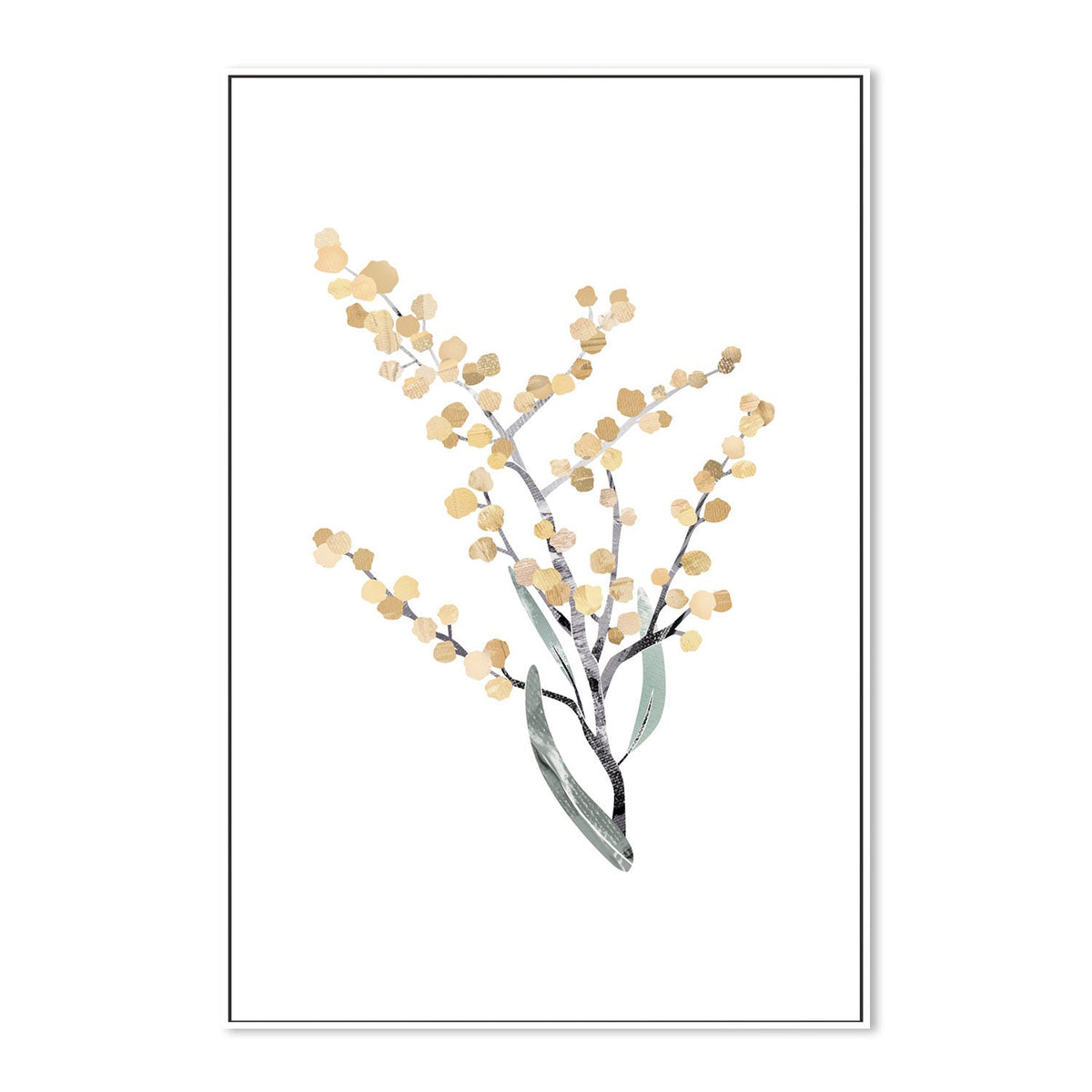 wall-art-print-canvas-poster-framed-Native Wattle-by-Dear Musketeer Studio-Gioia Wall Art