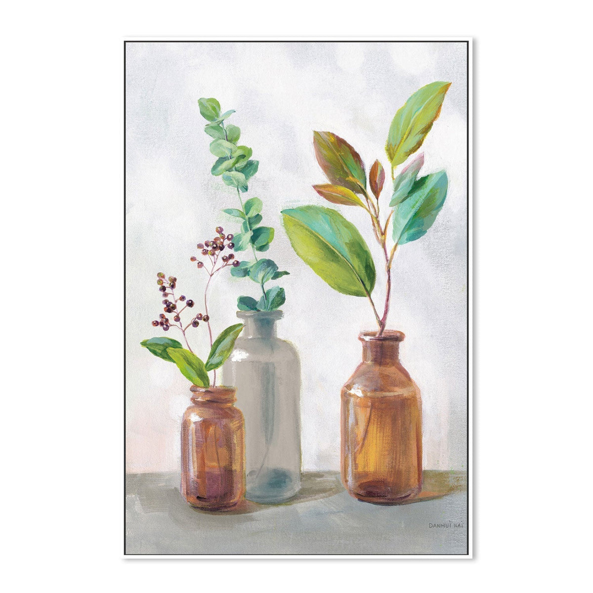wall-art-print-canvas-poster-framed-Natural Riches Charcoal, Style A-by-Danhui Nai-Gioia Wall Art