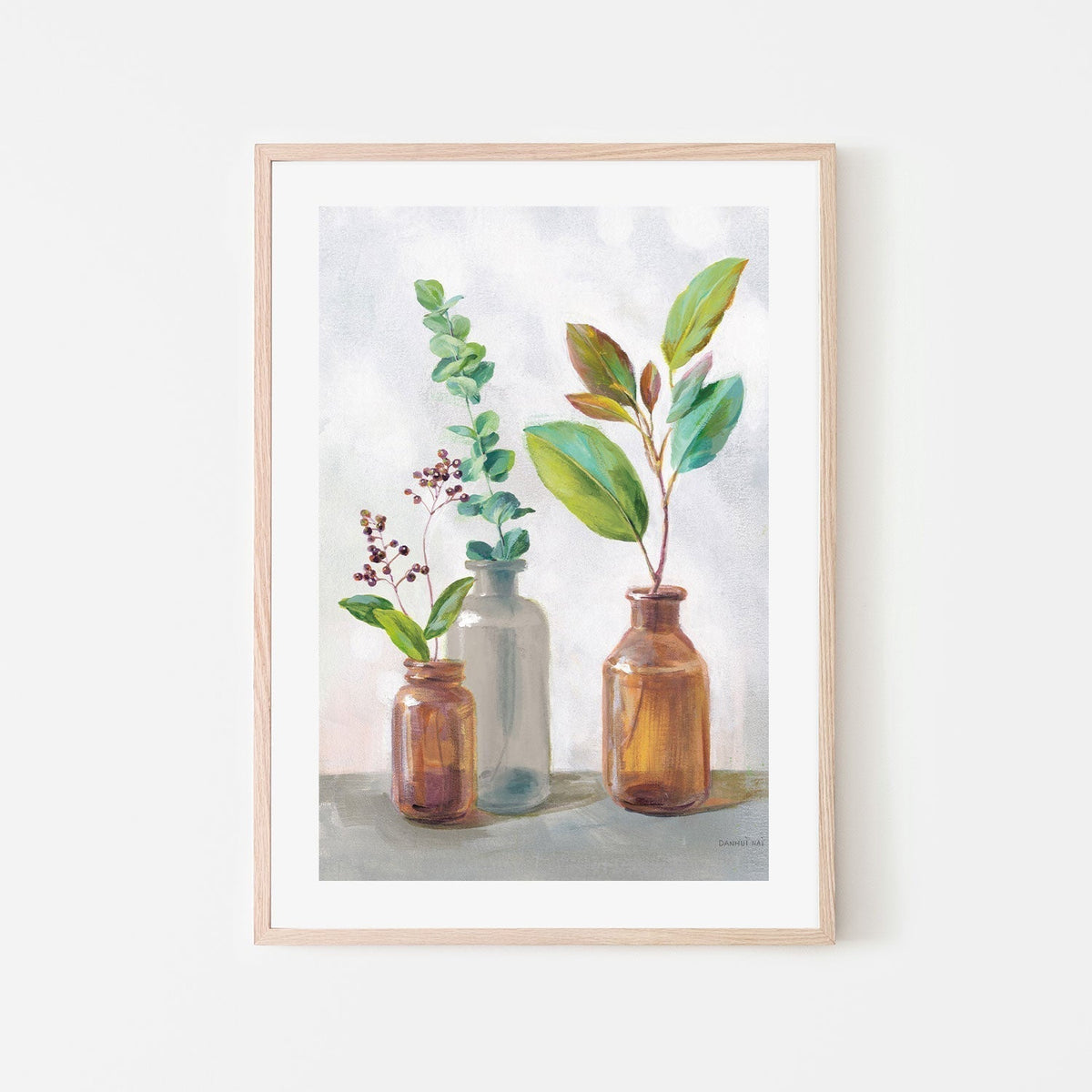 wall-art-print-canvas-poster-framed-Natural Riches Charcoal, Style A-by-Danhui Nai-Gioia Wall Art