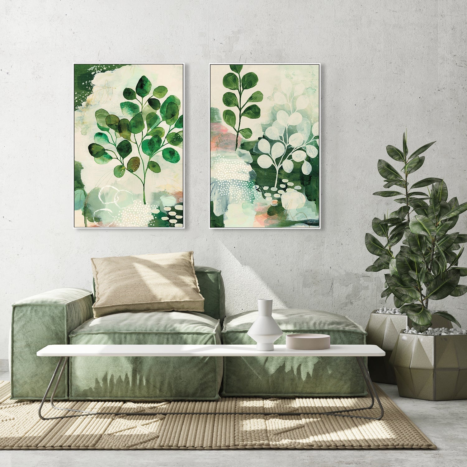 wall-art-print-canvas-poster-framed-Nature Story, Set of 2-by-Laura Horn-Gioia Wall Art