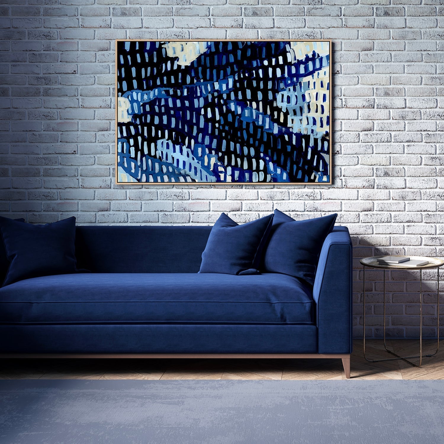 wall-art-print-canvas-poster-framed-Nautical Abstract-by-Emily Wood-Gioia Wall Art