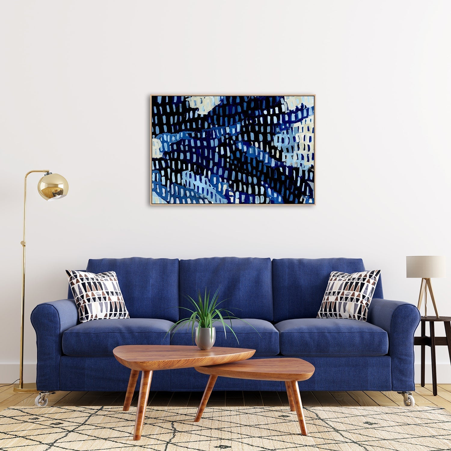 wall-art-print-canvas-poster-framed-Nautical Abstract-by-Emily Wood-Gioia Wall Art