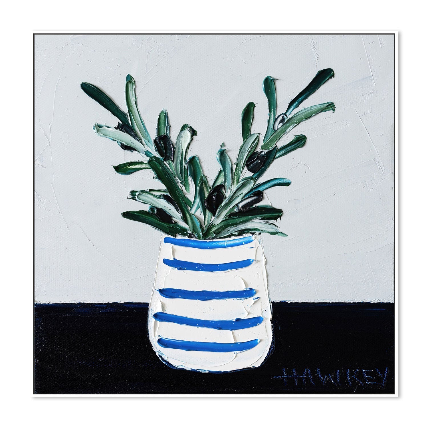 wall-art-print-canvas-poster-framed-Navy Olive , By Angela Hawkey-5