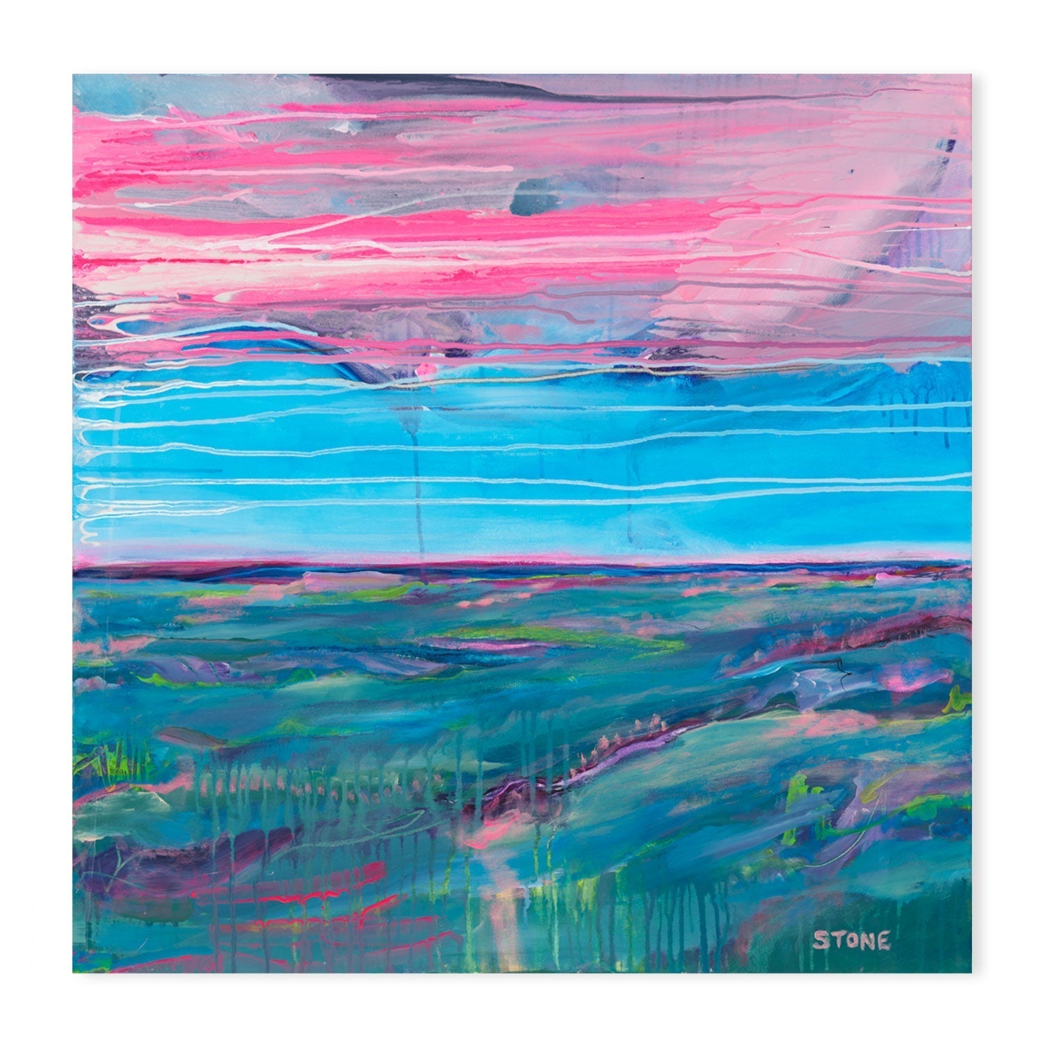 wall-art-print-canvas-poster-framed-Neon Sky , By Belinda Stone-GIOIA-WALL-ART