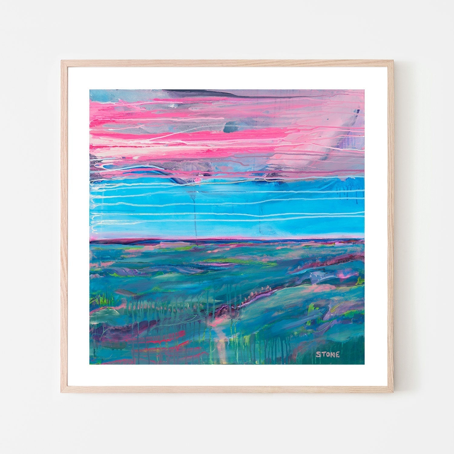 wall-art-print-canvas-poster-framed-Neon Sky , By Belinda Stone-GIOIA-WALL-ART