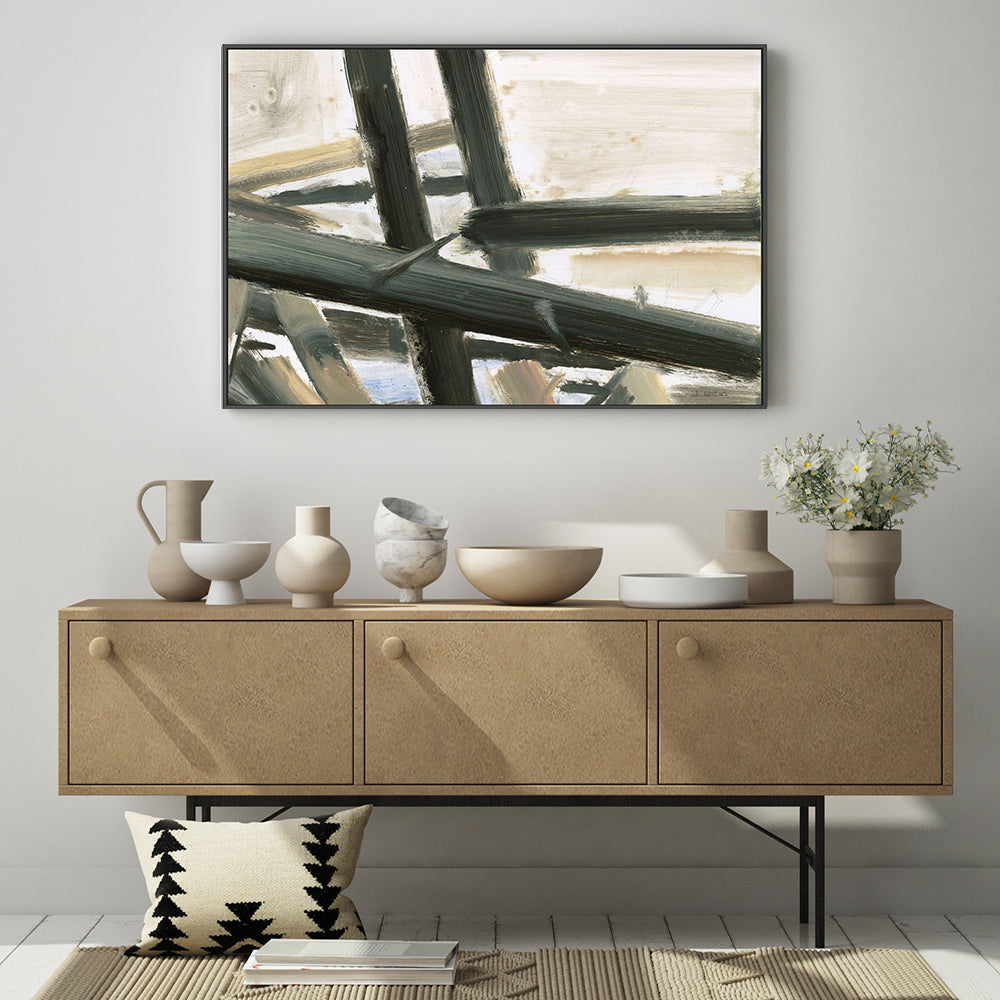 wall-art-print-canvas-poster-framed-Neutral Abstract-by-James Wiens-Gioia Wall Art