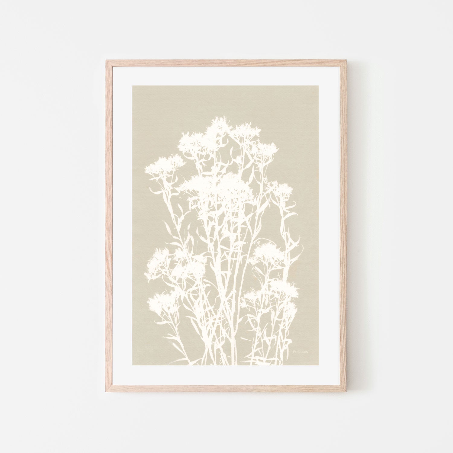 Neutral Alpine Flowers, Style B , By Kathy Ferguson