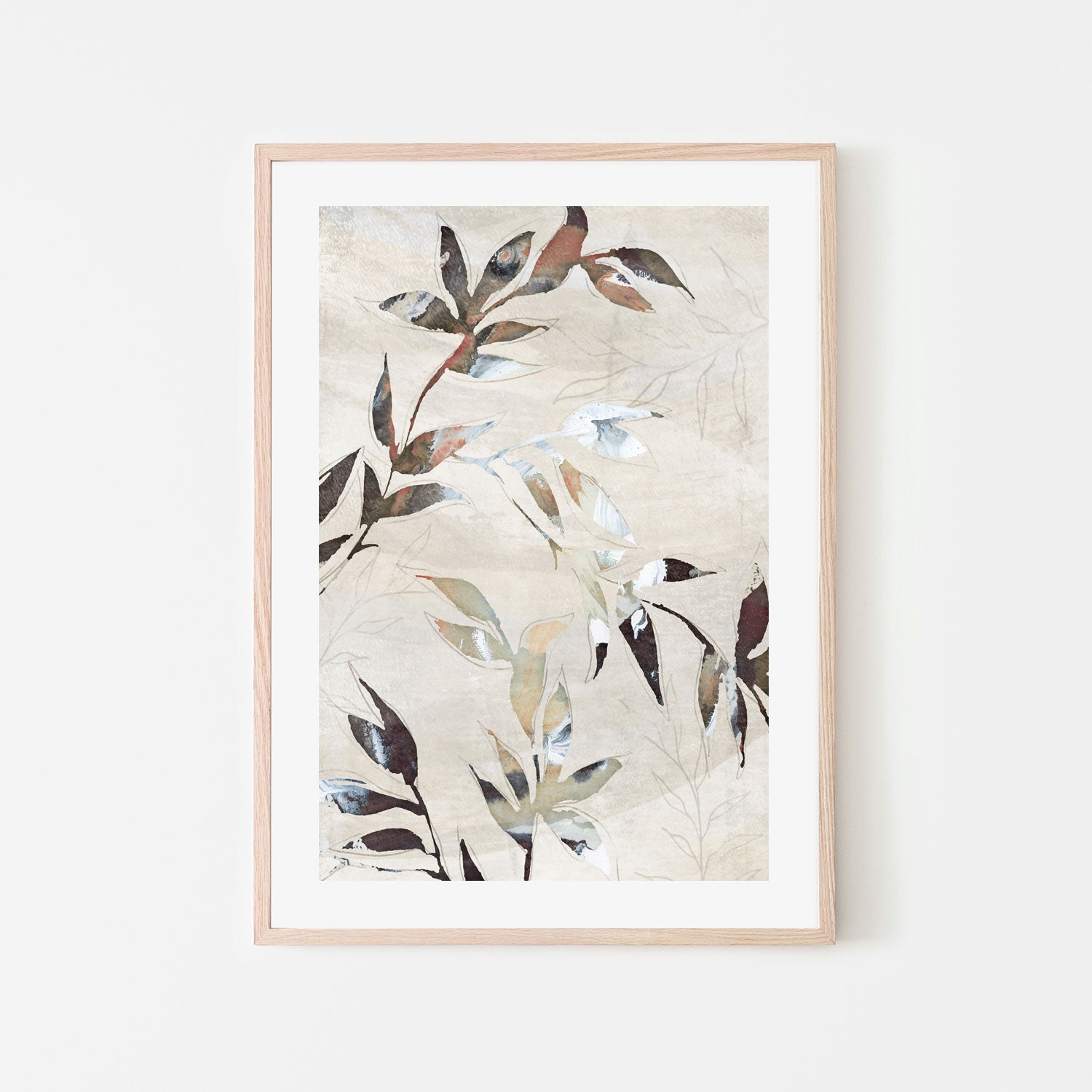 wall-art-print-canvas-poster-framed-Neutral Botanical, Style E , By Nina Blue-6