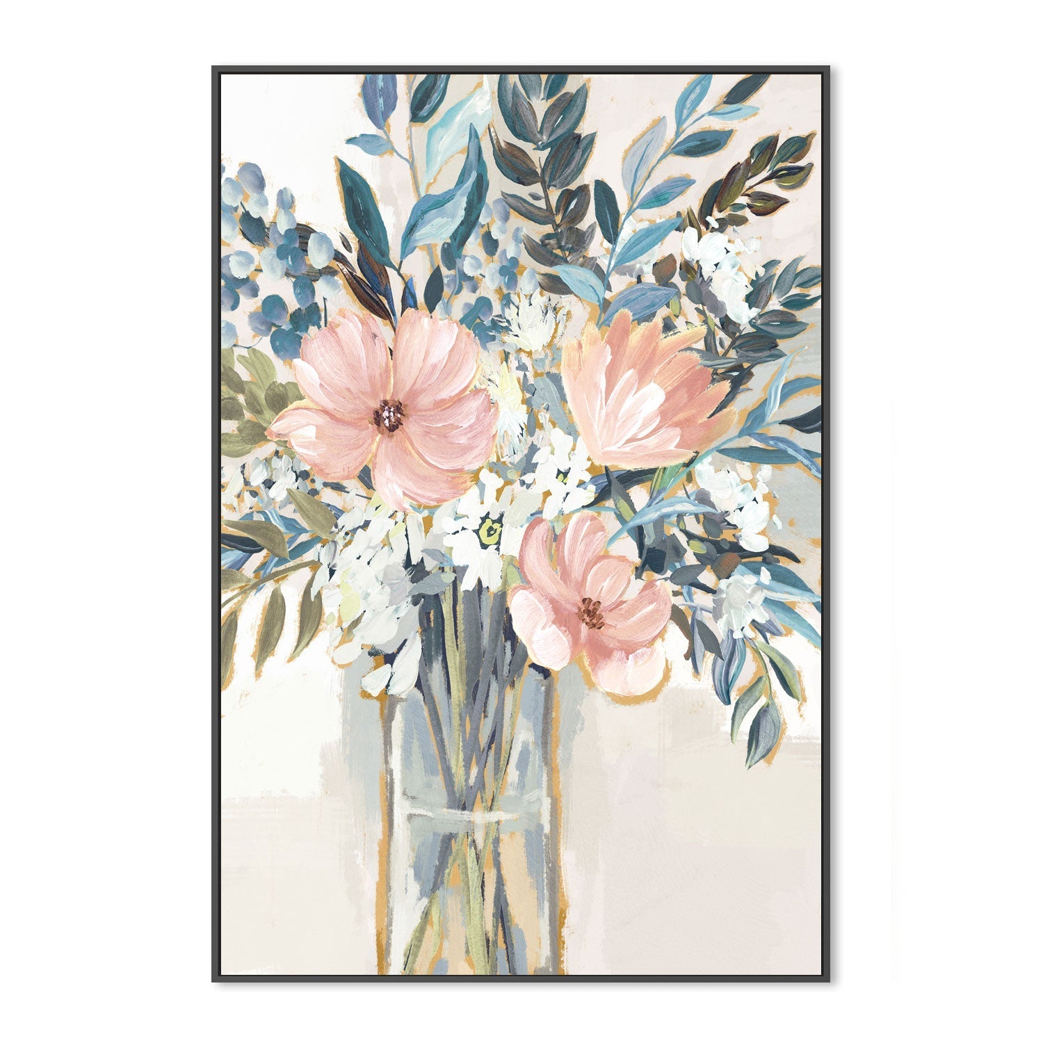 wall-art-print-canvas-poster-framed-Neutral Bouquet, Style B , By Nina Blue-3