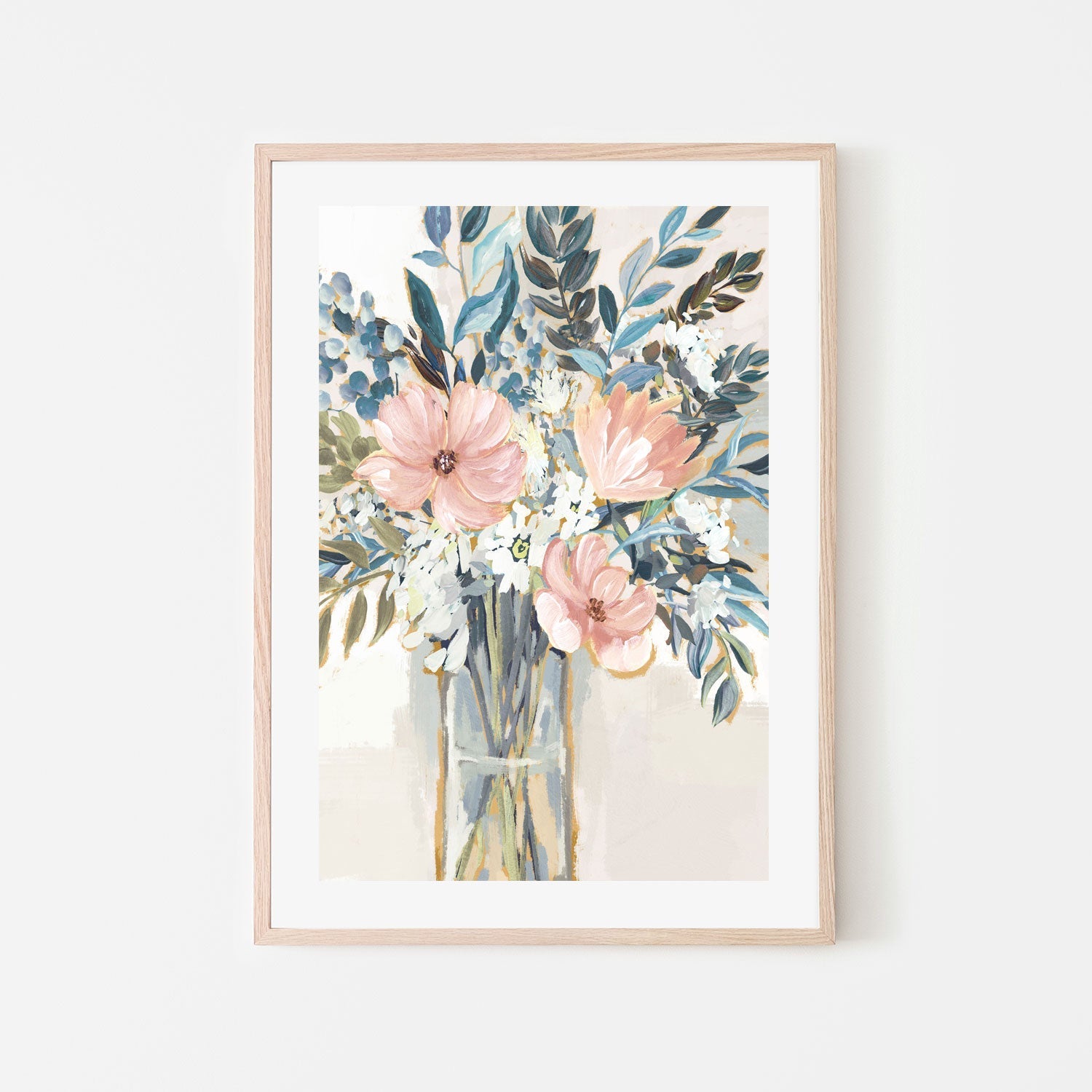 wall-art-print-canvas-poster-framed-Neutral Bouquet, Style B , By Nina Blue-6