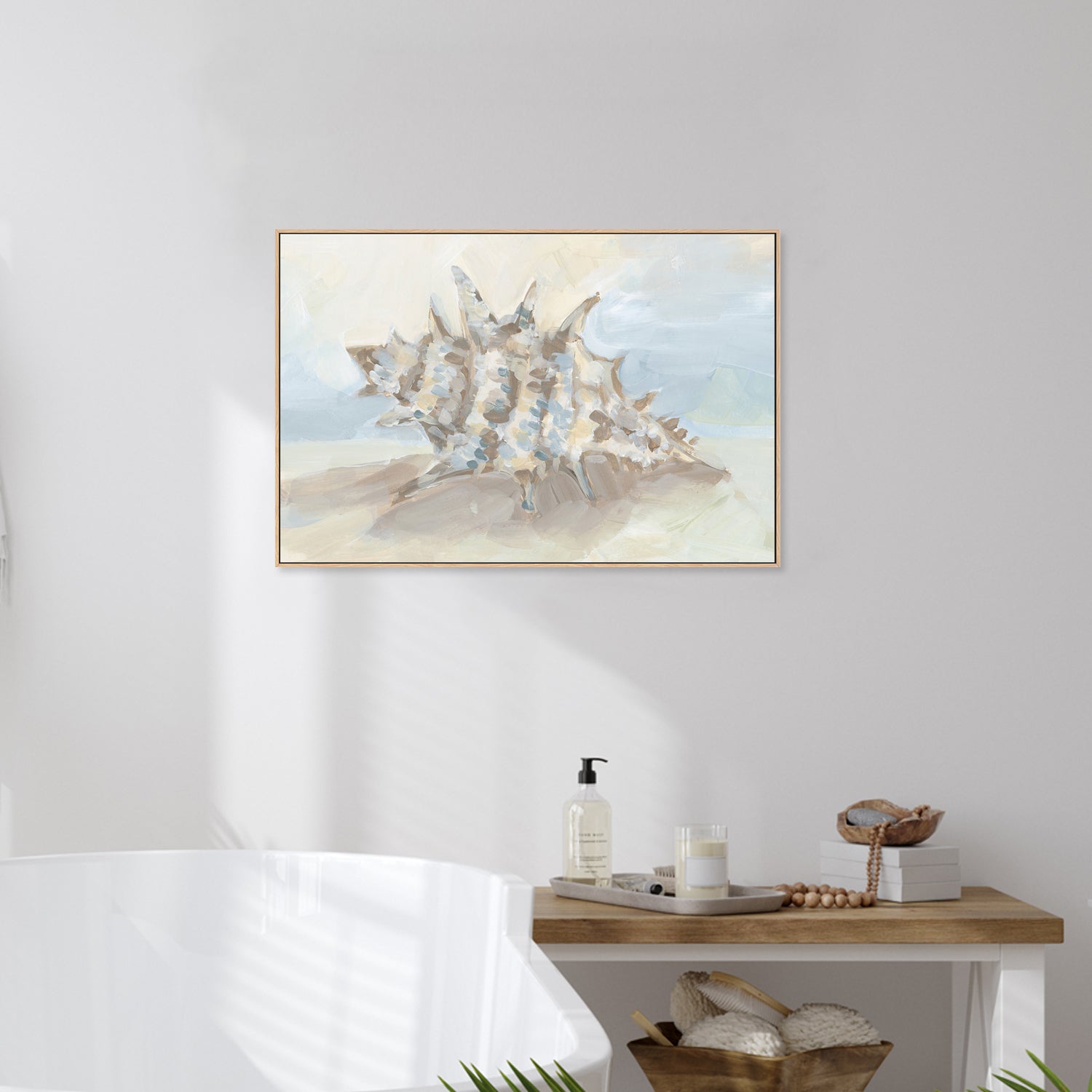 wall-art-print-canvas-poster-framed-Neutral Coastal Seashell , Style B, By Jetty Home , By Jetty Home-2