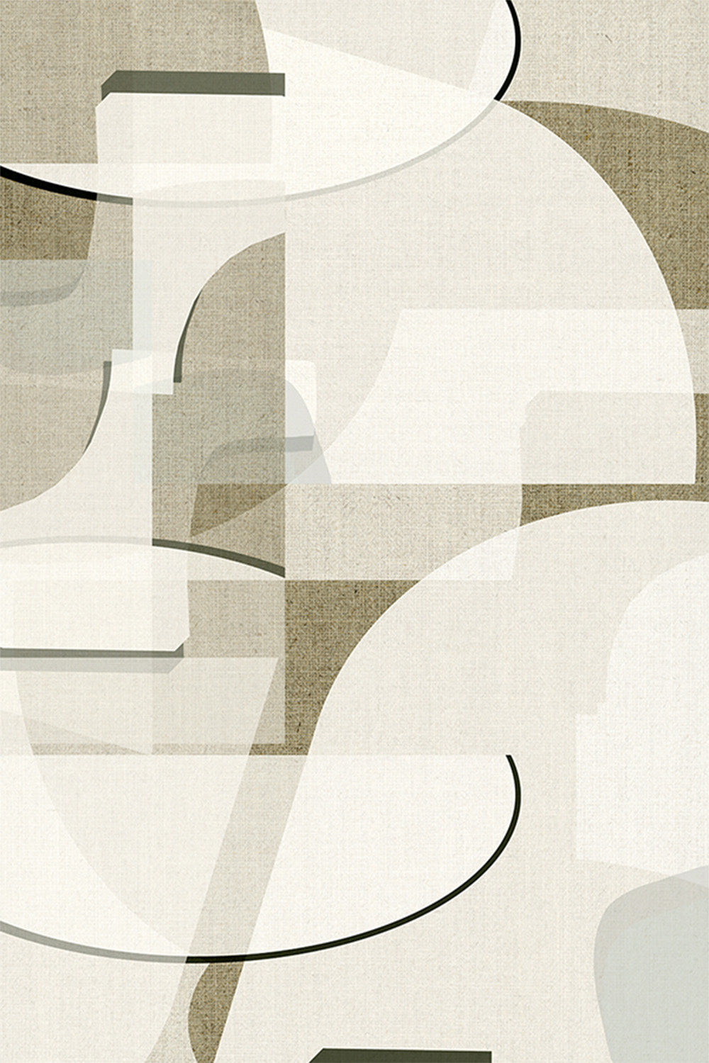 wall-art-print-canvas-poster-framed-Neutral Curves, Style A-1