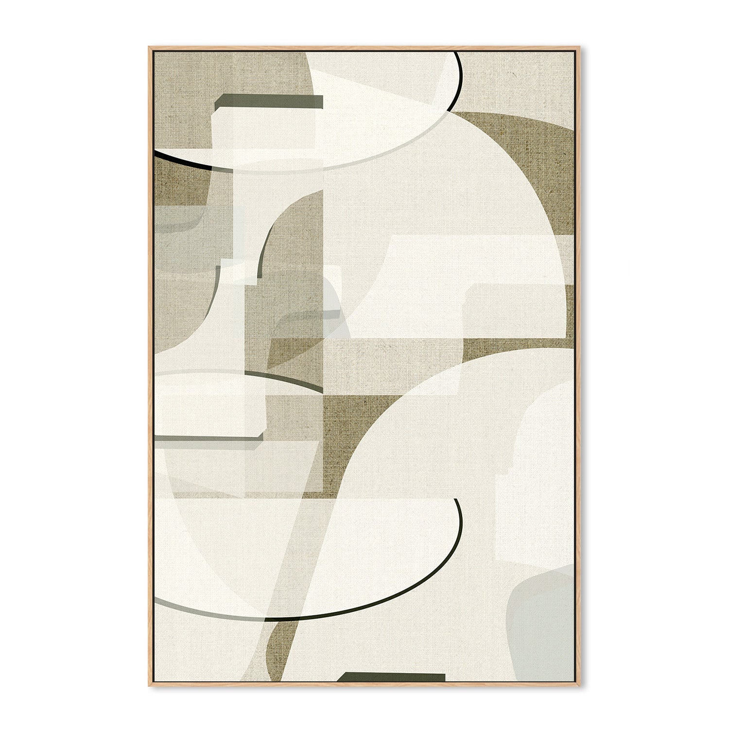 wall-art-print-canvas-poster-framed-Neutral Curves, Style A-4