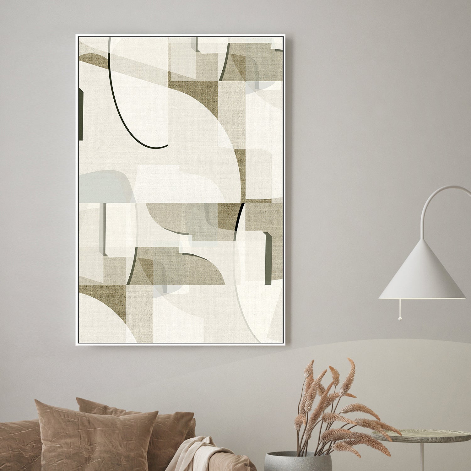 wall-art-print-canvas-poster-framed-Neutral Curves, Style B-2
