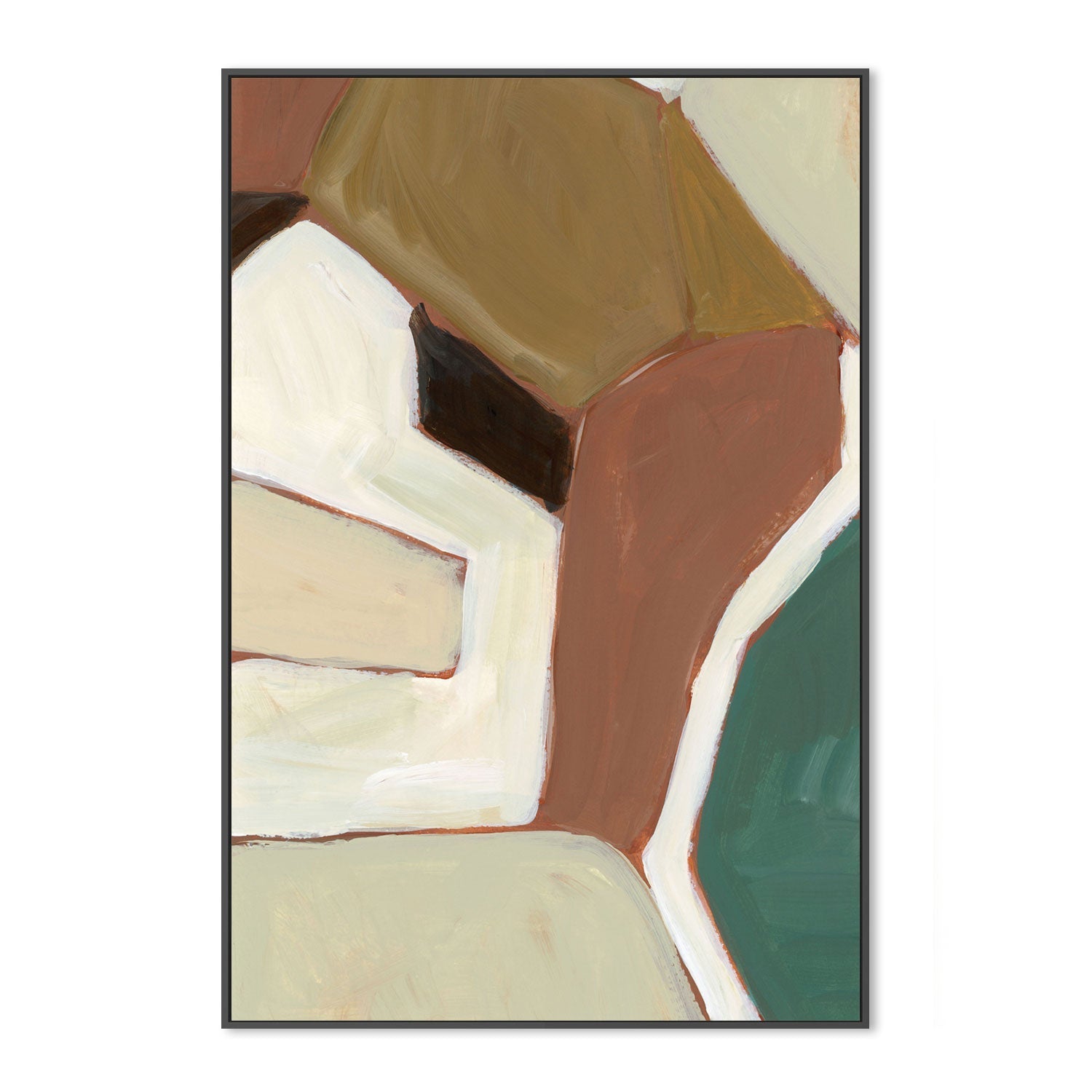 wall-art-print-canvas-poster-framed-Neutral Geometry, Style A-by-Emily Wood-Gioia Wall Art