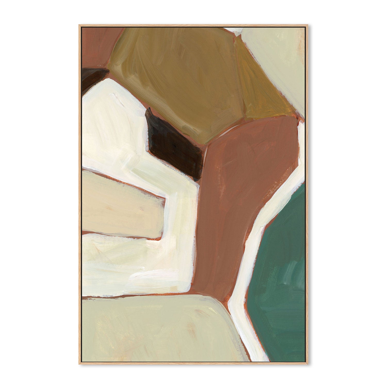 wall-art-print-canvas-poster-framed-Neutral Geometry, Style A-by-Emily Wood-Gioia Wall Art