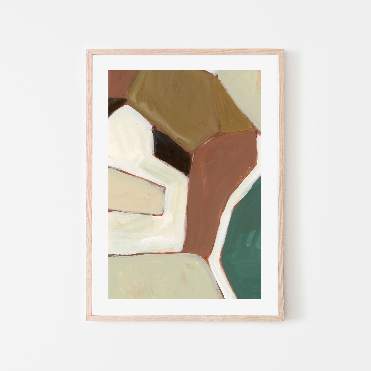 wall-art-print-canvas-poster-framed-Neutral Geometry, Style A-by-Emily Wood-Gioia Wall Art