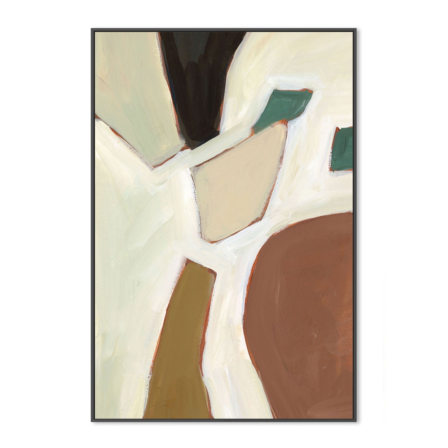 wall-art-print-canvas-poster-framed-Neutral Geometry, Style B-by-Emily Wood-Gioia Wall Art