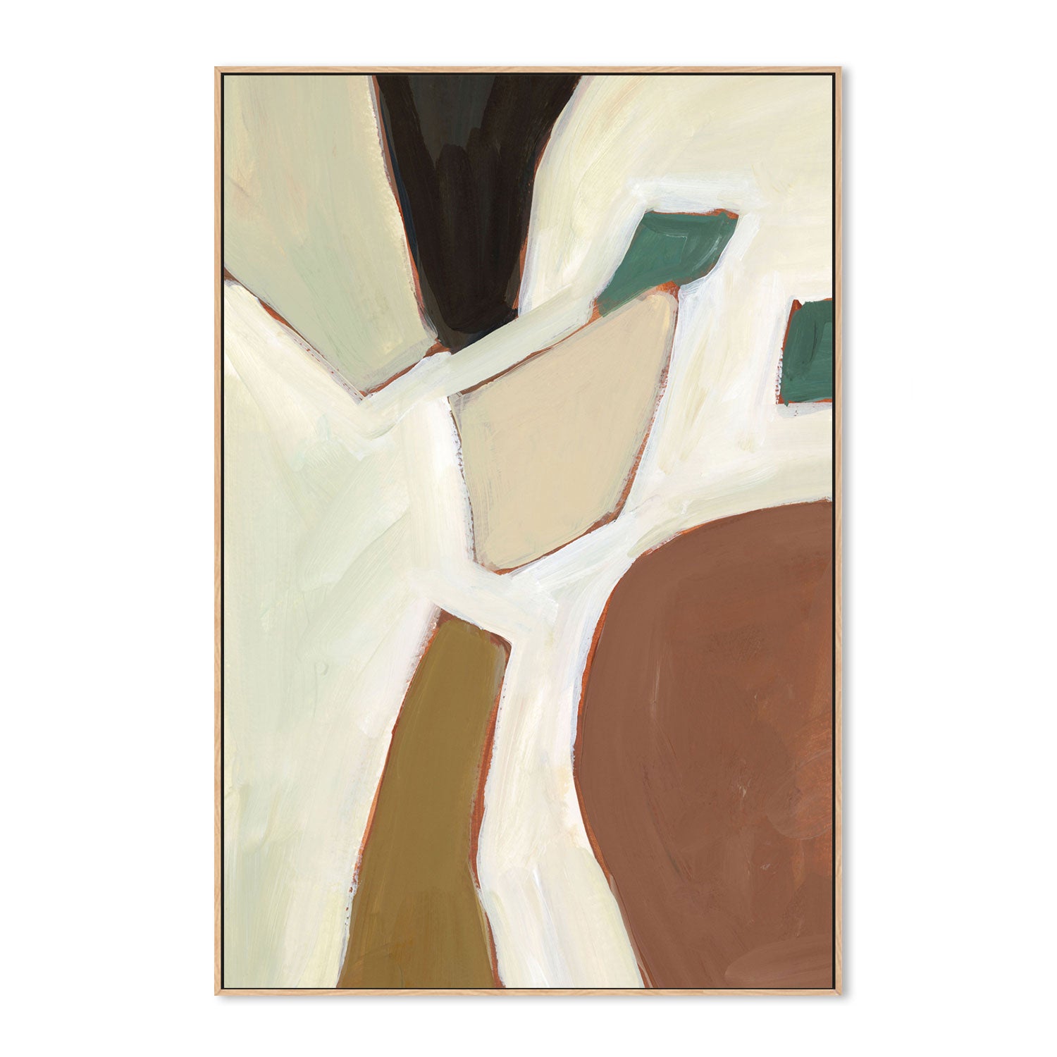 wall-art-print-canvas-poster-framed-Neutral Geometry, Style B-by-Emily Wood-Gioia Wall Art