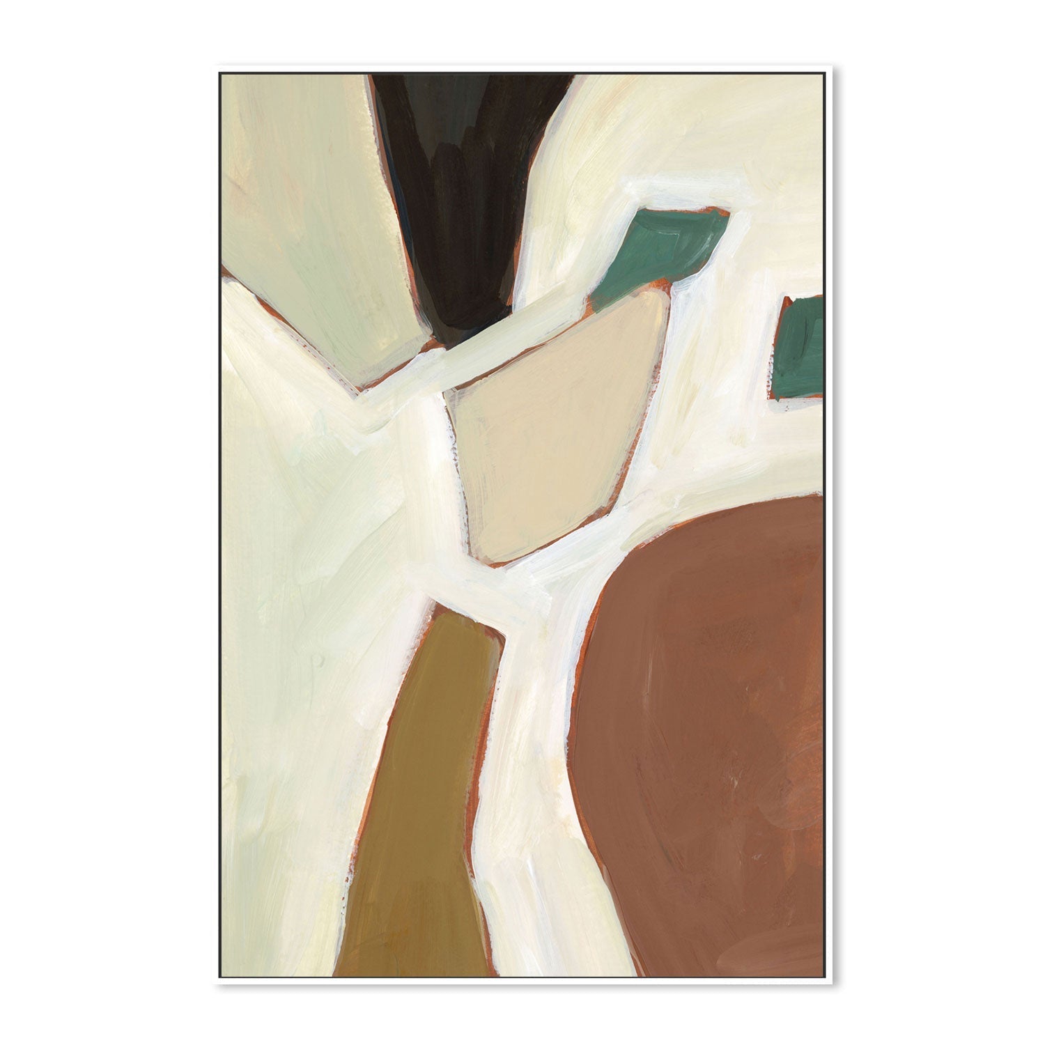 wall-art-print-canvas-poster-framed-Neutral Geometry, Style B-by-Emily Wood-Gioia Wall Art