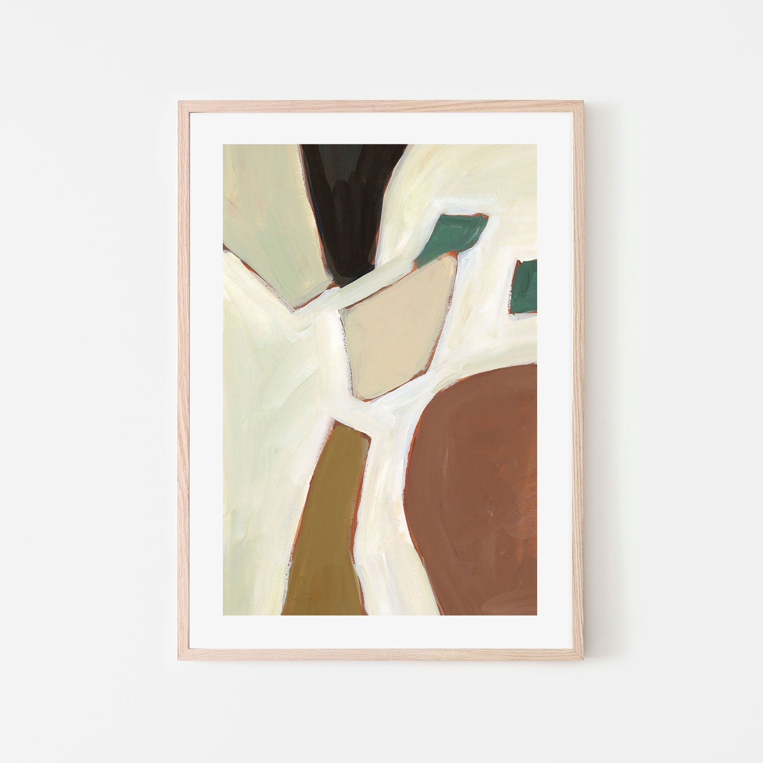 wall-art-print-canvas-poster-framed-Neutral Geometry, Style B-by-Emily Wood-Gioia Wall Art