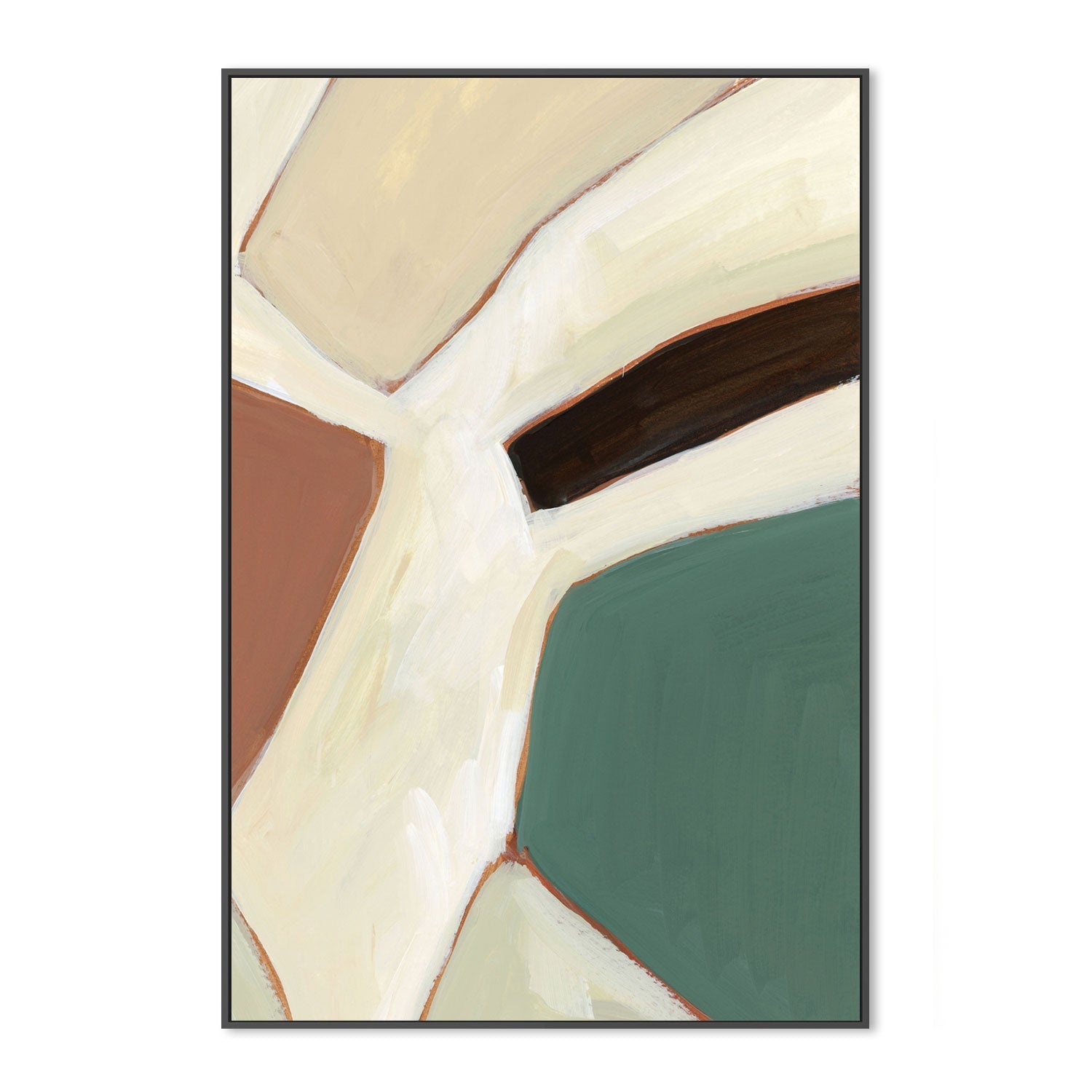 wall-art-print-canvas-poster-framed-Neutral Geometry, Style E-by-Emily Wood-Gioia Wall Art