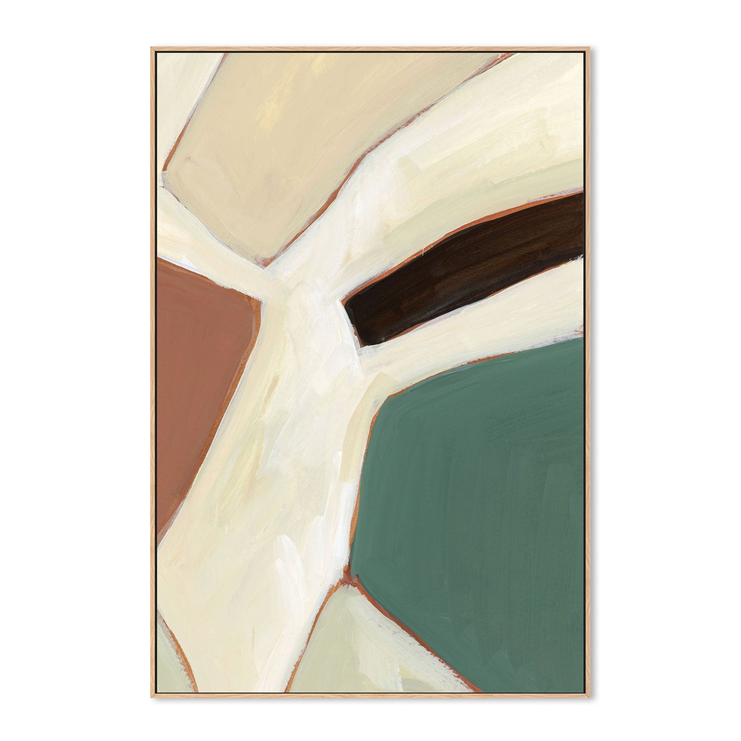 wall-art-print-canvas-poster-framed-Neutral Geometry, Style E-by-Emily Wood-Gioia Wall Art