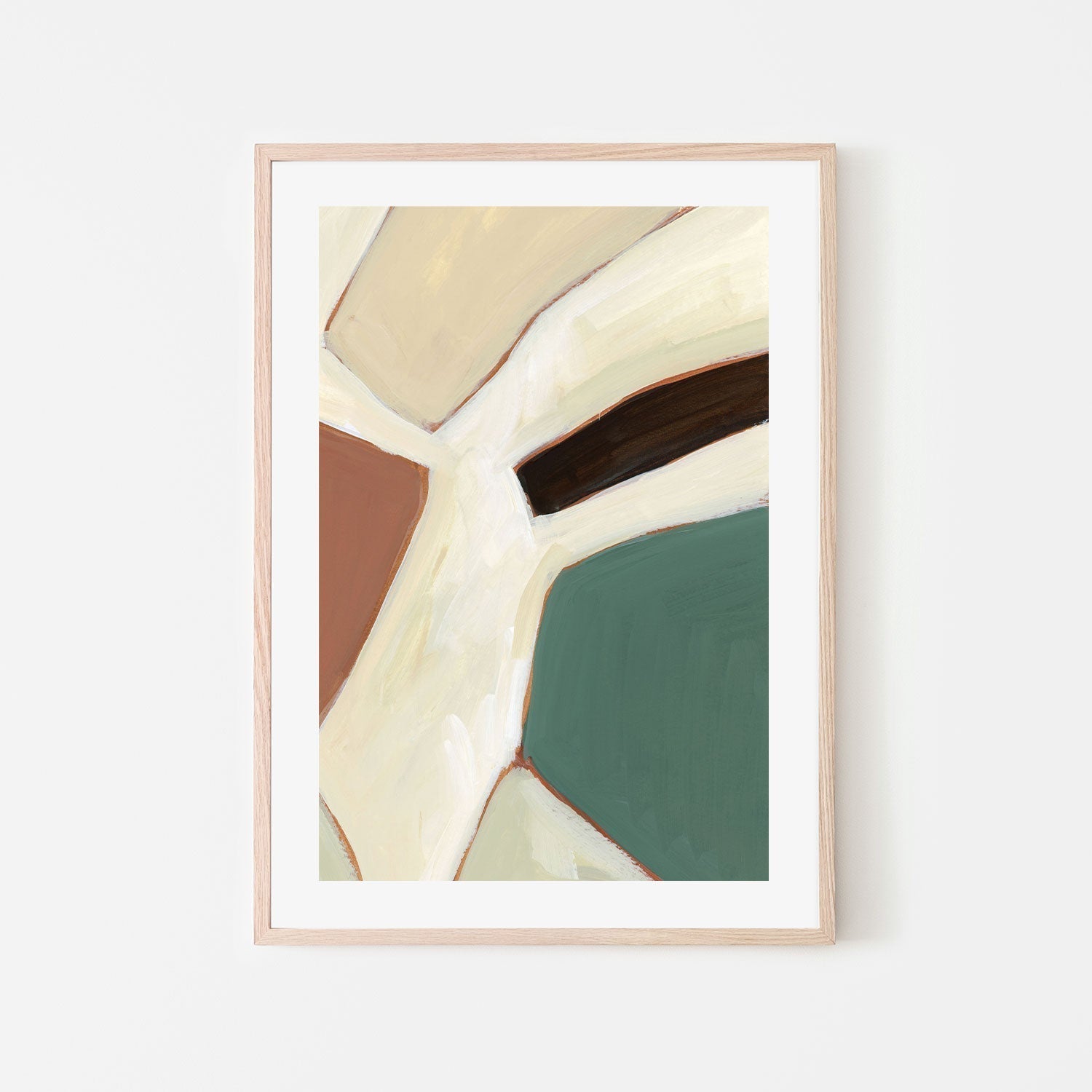 wall-art-print-canvas-poster-framed-Neutral Geometry, Style E-by-Emily Wood-Gioia Wall Art