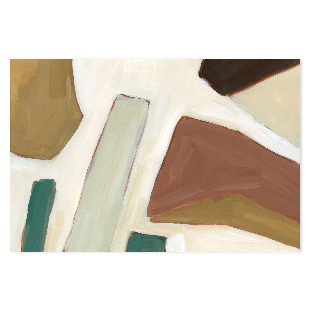 wall-art-print-canvas-poster-framed-Neutral Geometry, Style F & G, Set Of 2-by-Emily Wood-Gioia Wall Art