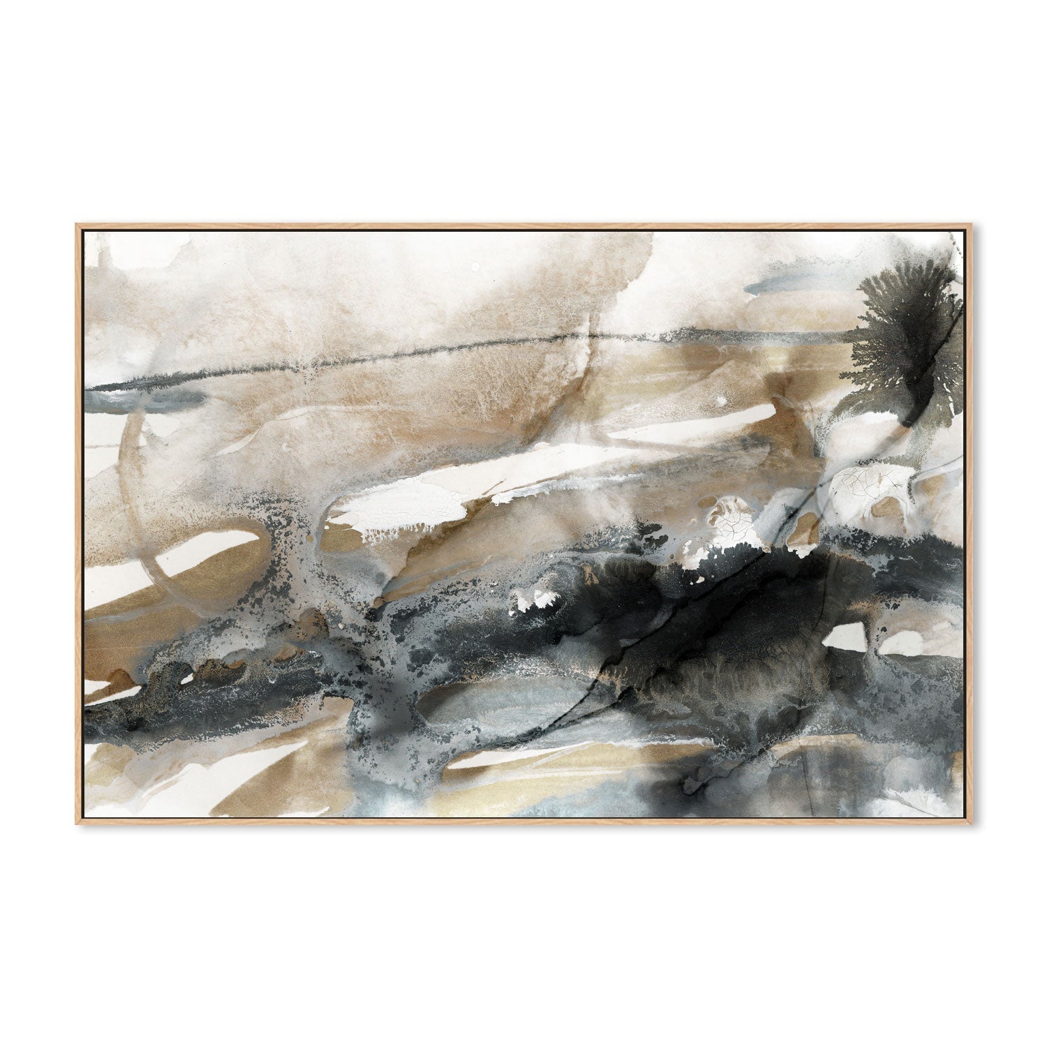 wall-art-print-canvas-poster-framed-Neutral Ink, Style B , By Nina Blue-4