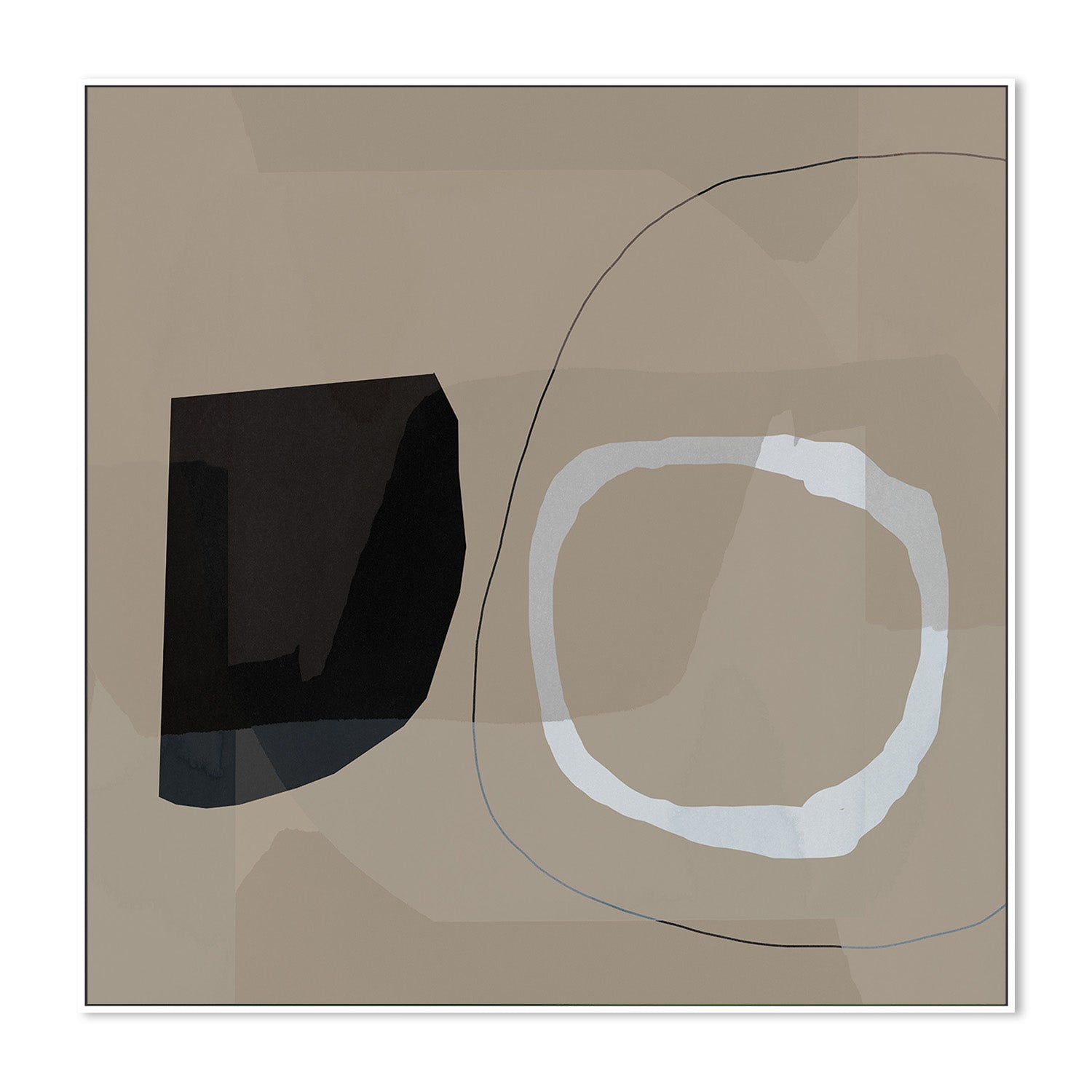 wall-art-print-canvas-poster-framed-Neutral Shapes Abstract, Style A-5