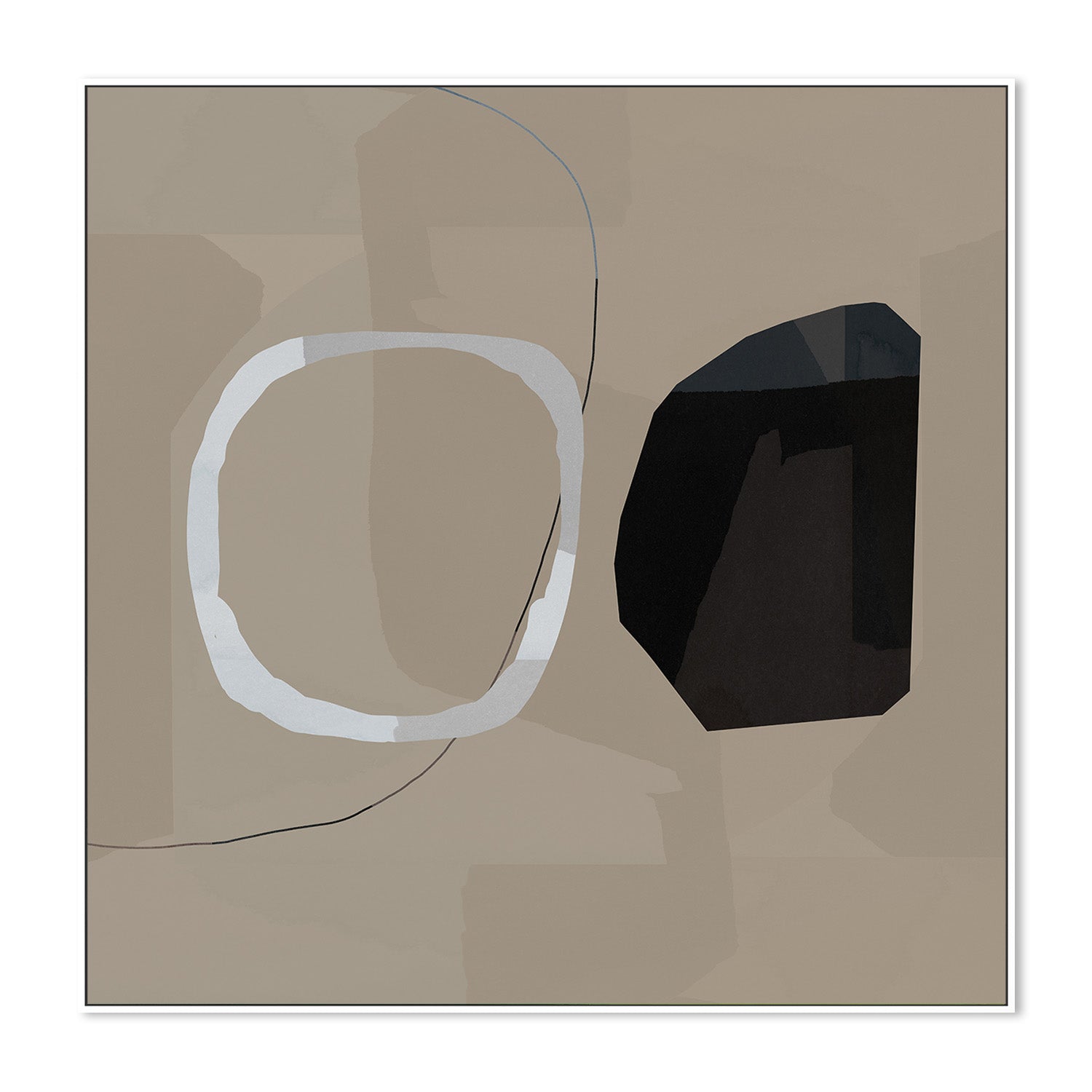 wall-art-print-canvas-poster-framed-Neutral Shapes Abstract, Style B-5