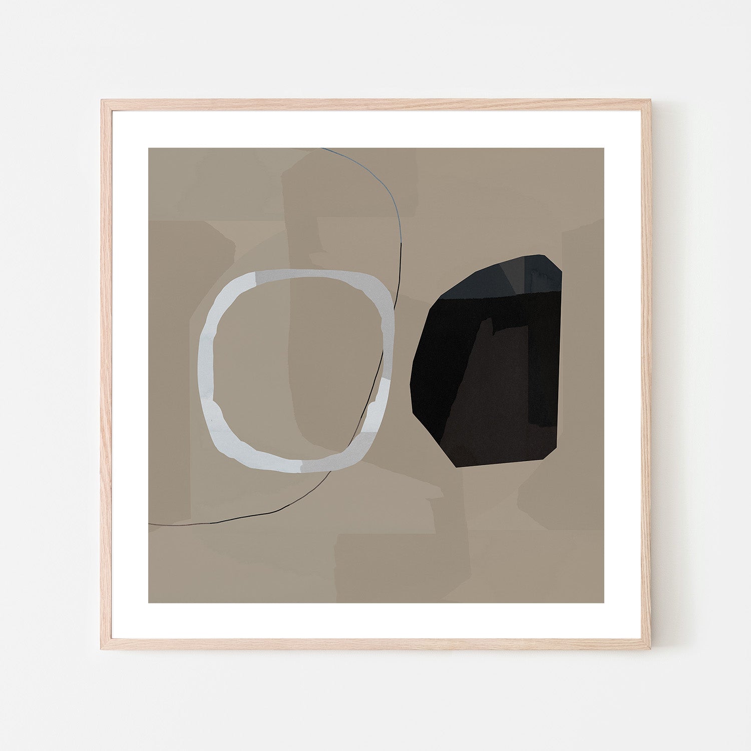wall-art-print-canvas-poster-framed-Neutral Shapes Abstract, Style B-6