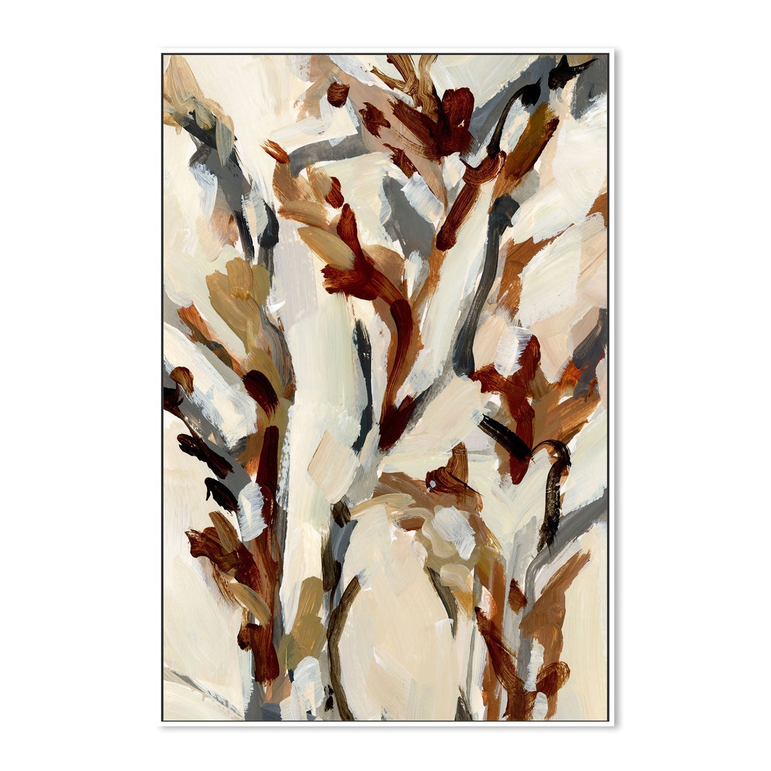 wall-art-print-canvas-poster-framed-Neutral Shrubbery, Style A-by-Emily Wood-Gioia Wall Art