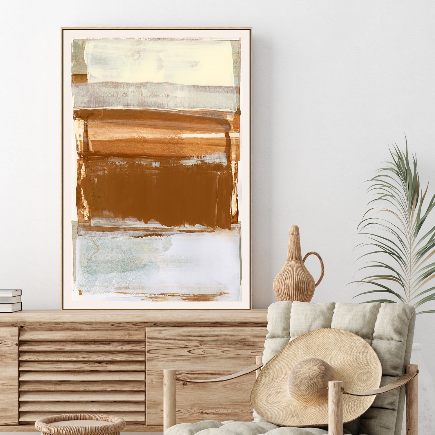 wall-art-print-canvas-poster-framed-Neutral Surface, Style A-2