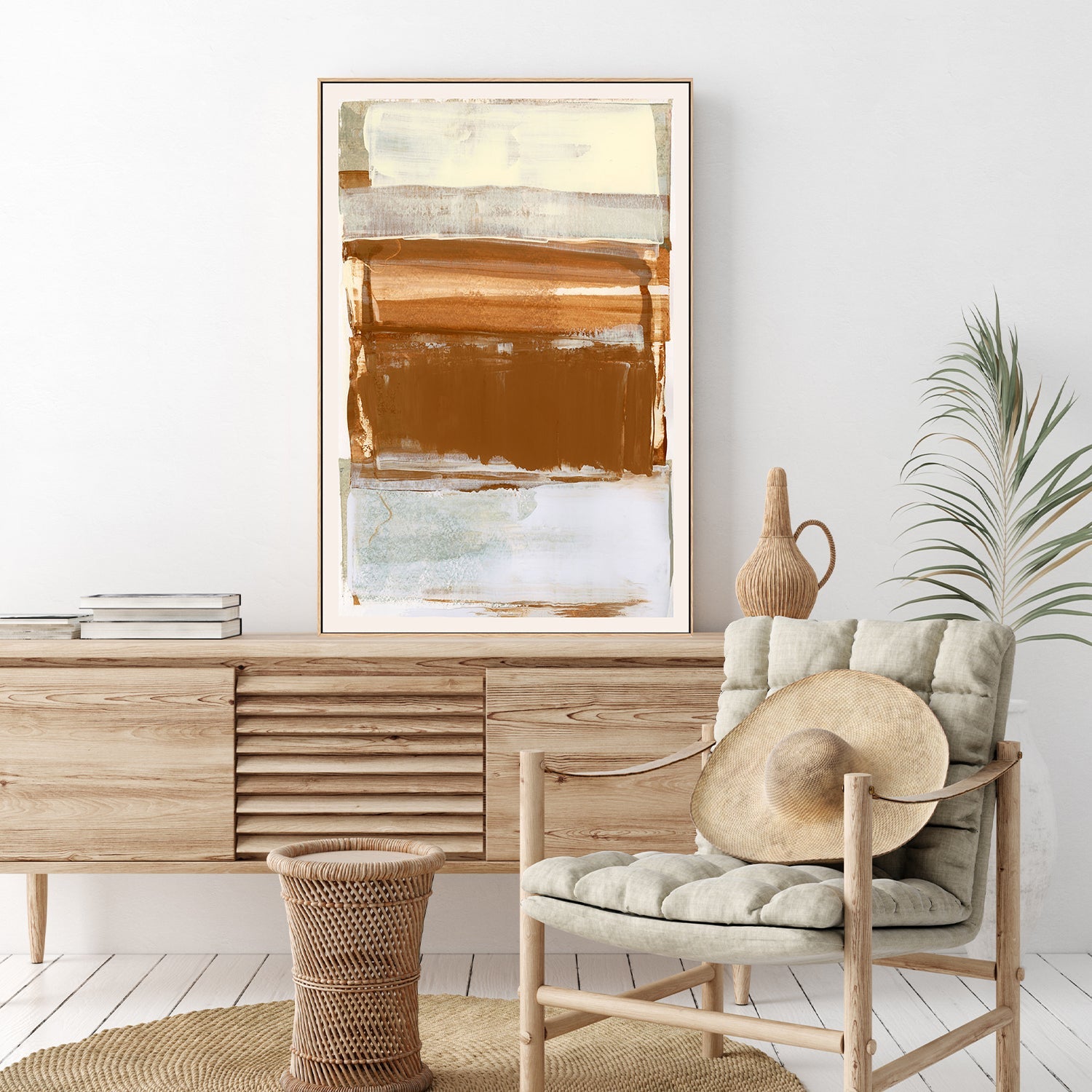 wall-art-print-canvas-poster-framed-Neutral Surface, Style A-7