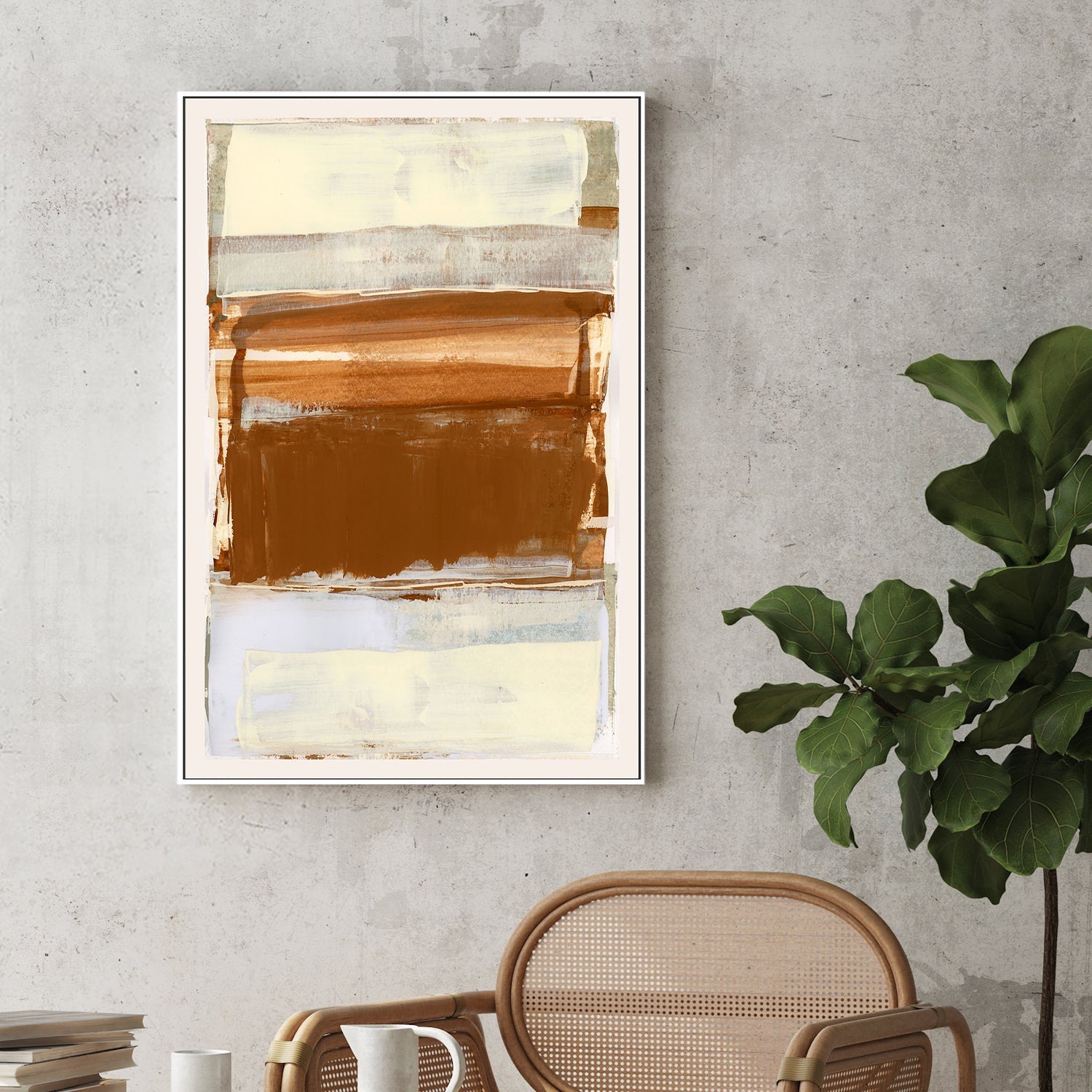 wall-art-print-canvas-poster-framed-Neutral Surface, Style C-2