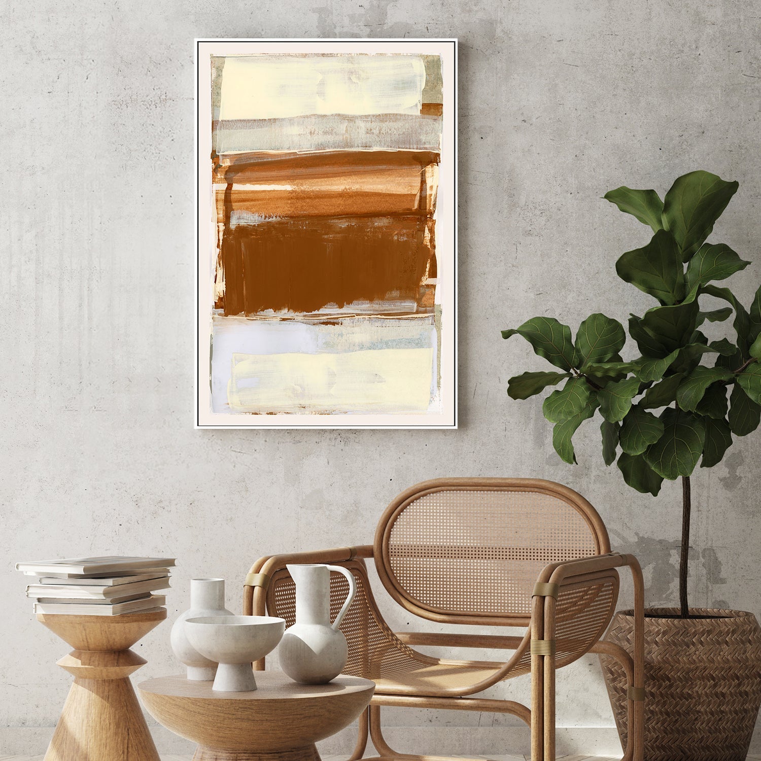 wall-art-print-canvas-poster-framed-Neutral Surface, Style C-7