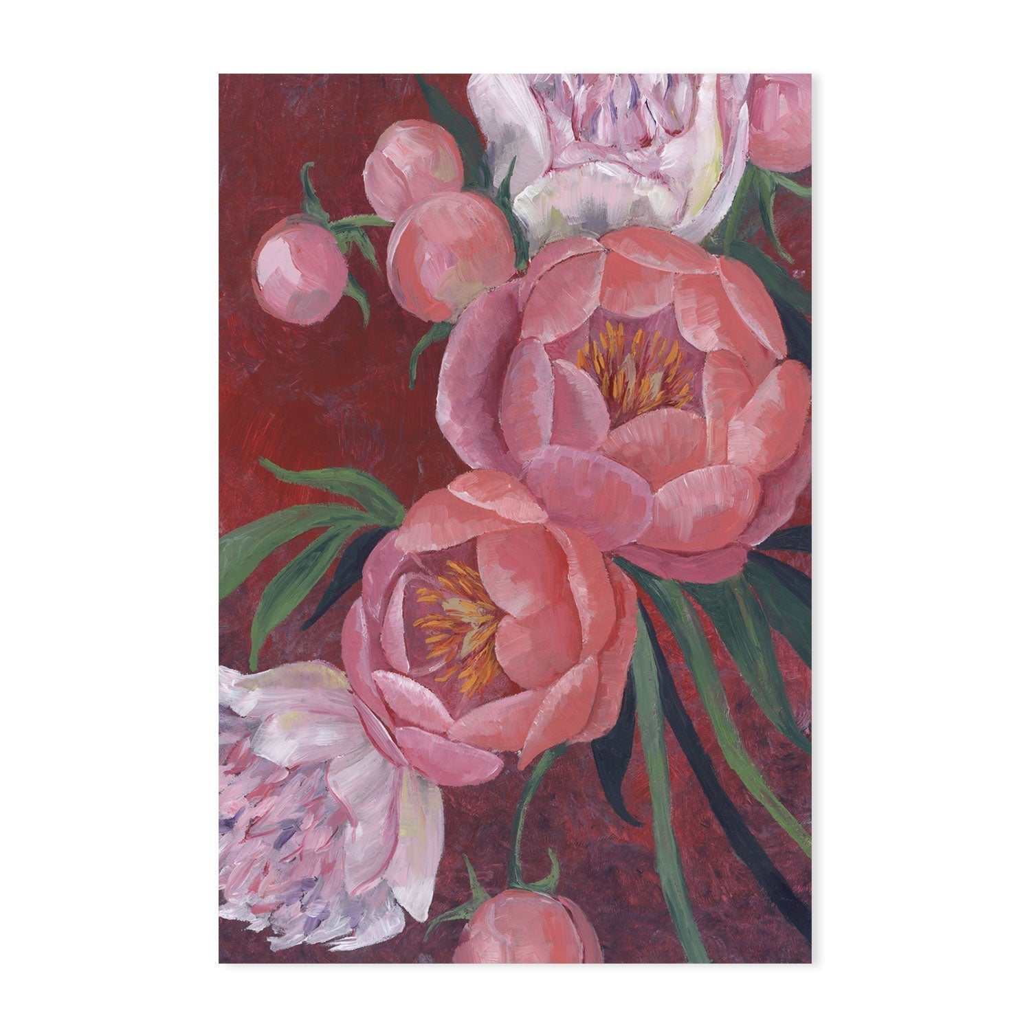 wall-art-print-canvas-poster-framed-Nevaeh Peonies-GIOIA-WALL-ART