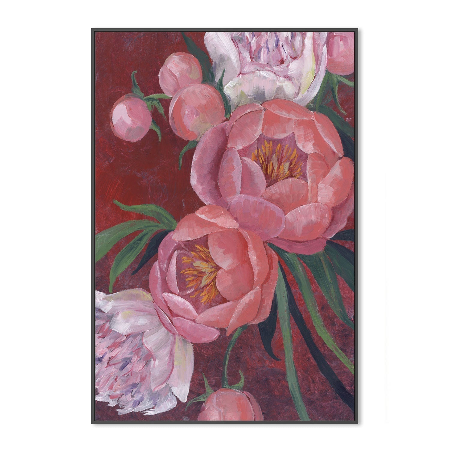 wall-art-print-canvas-poster-framed-Nevaeh Peonies-GIOIA-WALL-ART