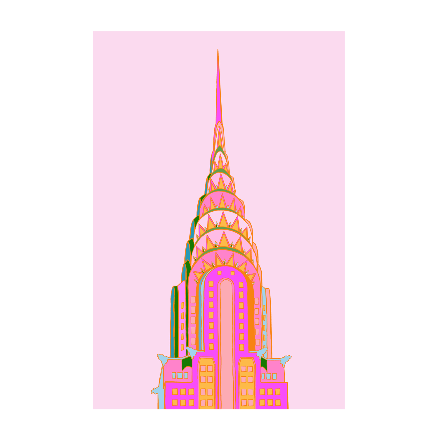 wall-art-print-canvas-poster-framed-New York Skyscraper-1