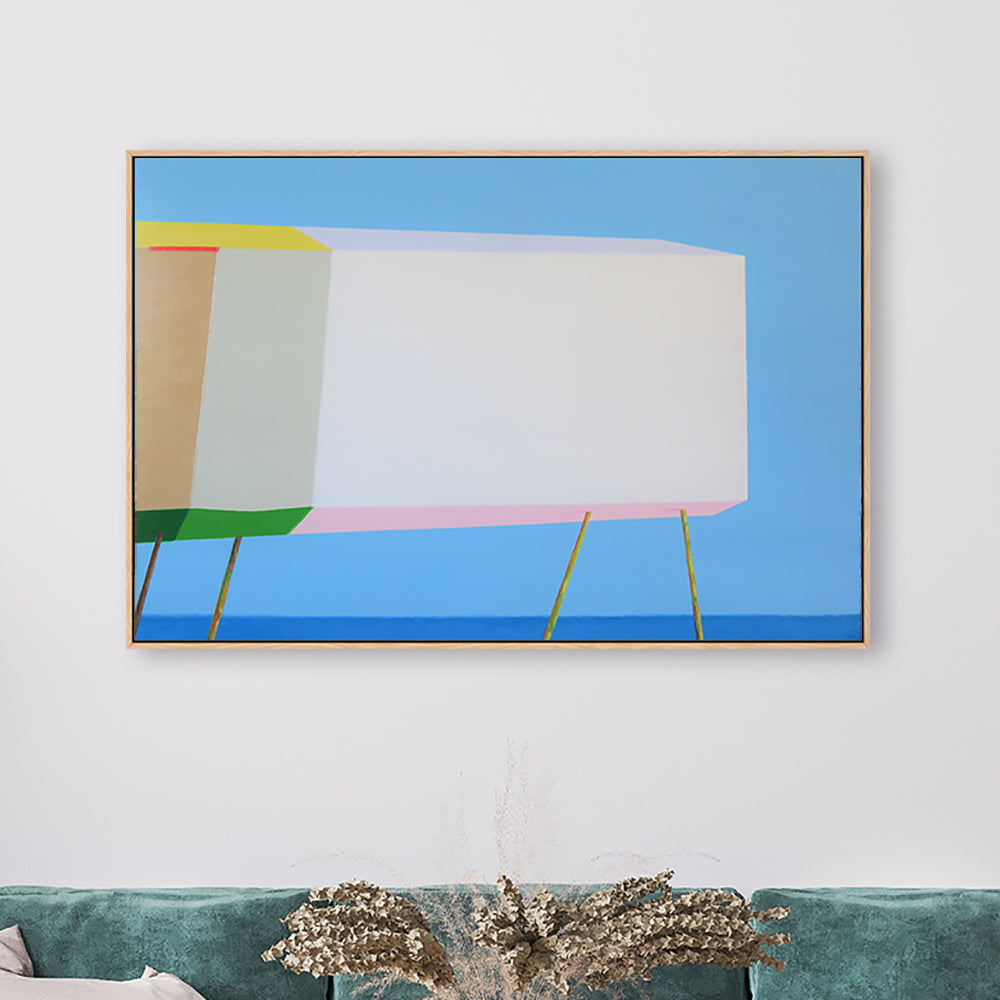 wall-art-print-canvas-poster-framed-Newport Beach Surfers House-by-Ieva Baklane-Gioia Wall Art