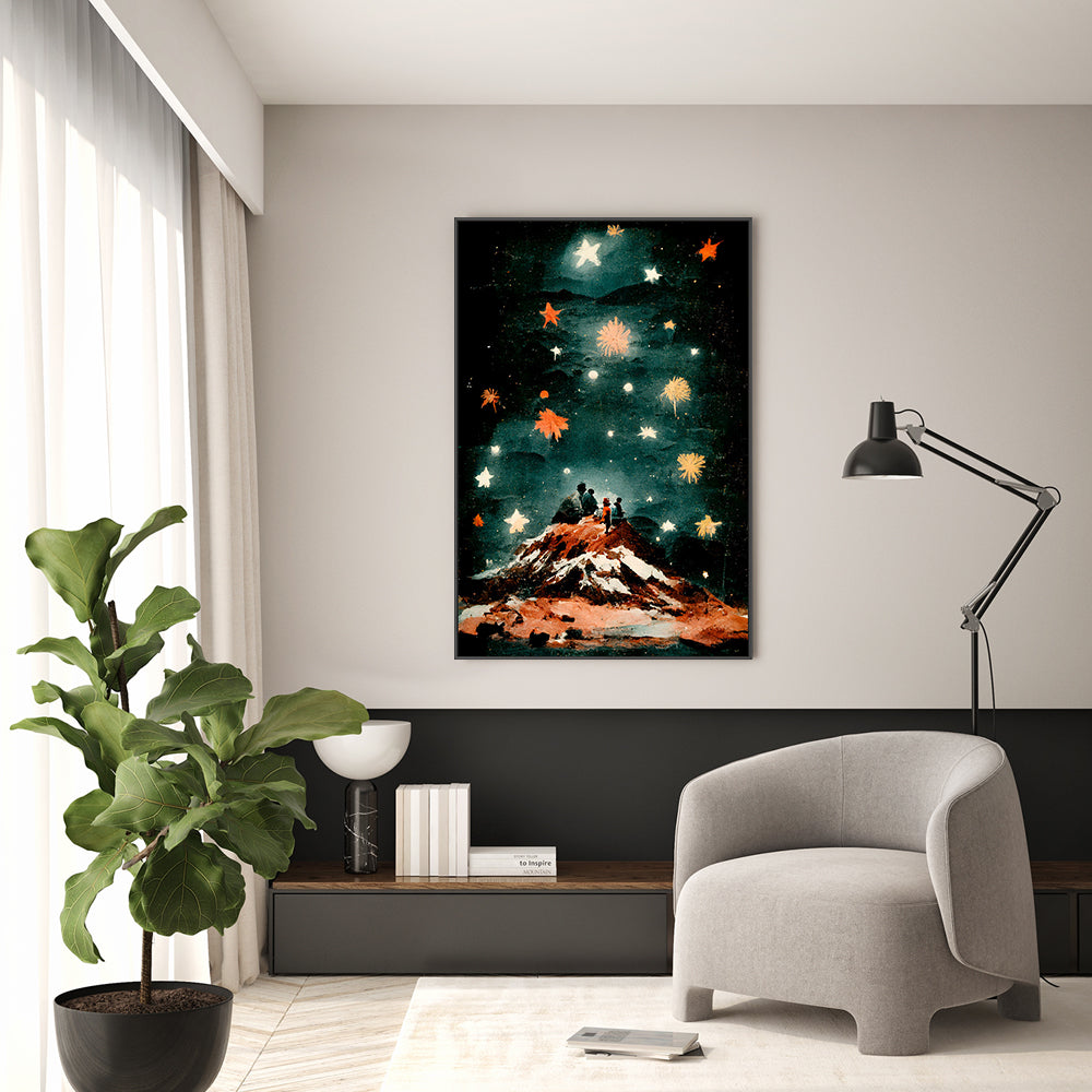 wall-art-print-canvas-poster-framed-Night Of The Stars , By Treechild-GIOIA-WALL-ART