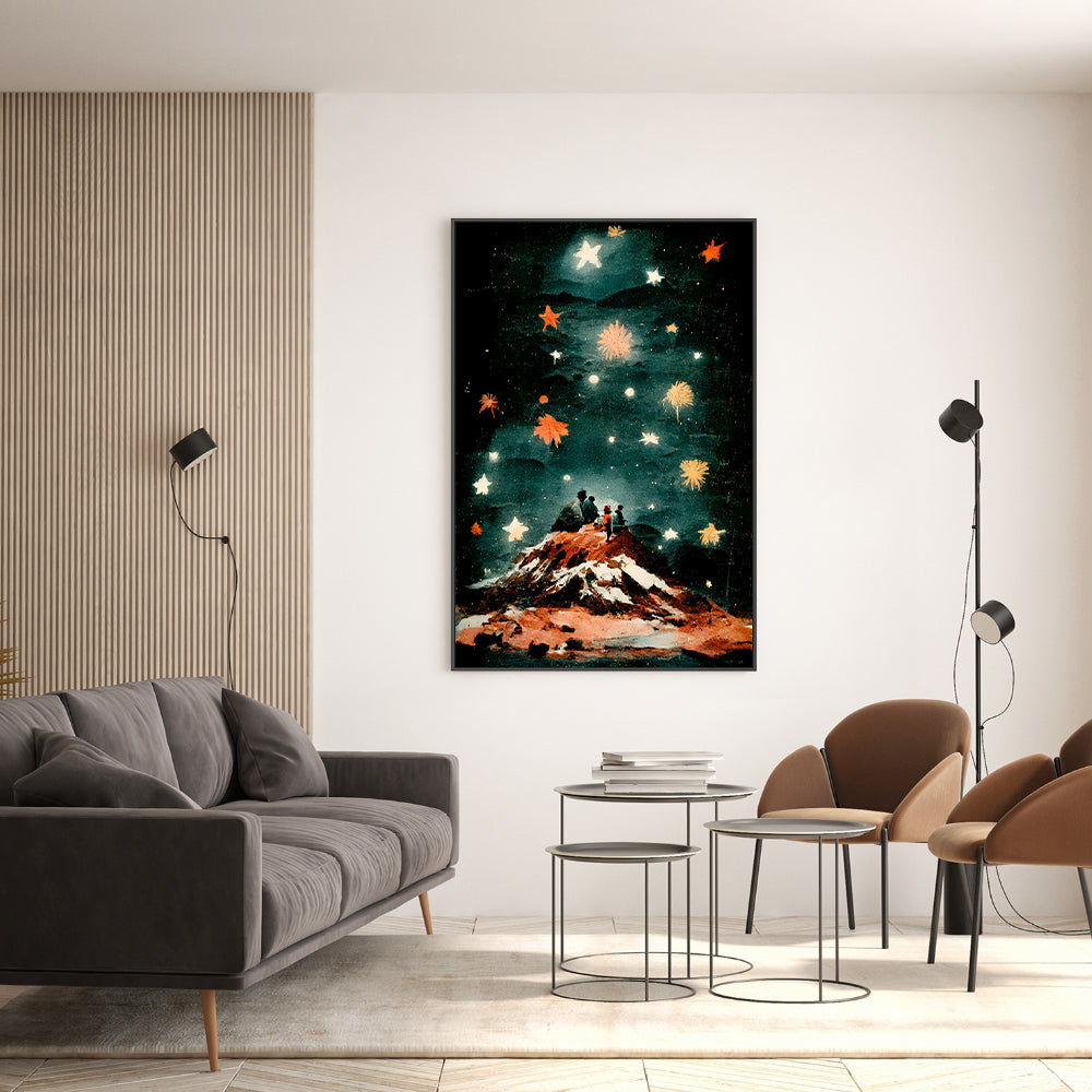 wall-art-print-canvas-poster-framed-Night Of The Stars , By Treechild-GIOIA-WALL-ART